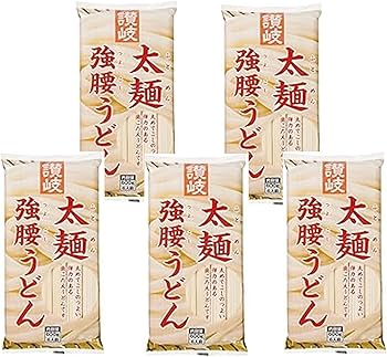 Amazon.co.jp: さぬきシセイ 讃岐太麺強腰うどん 600g×5袋 : 食品