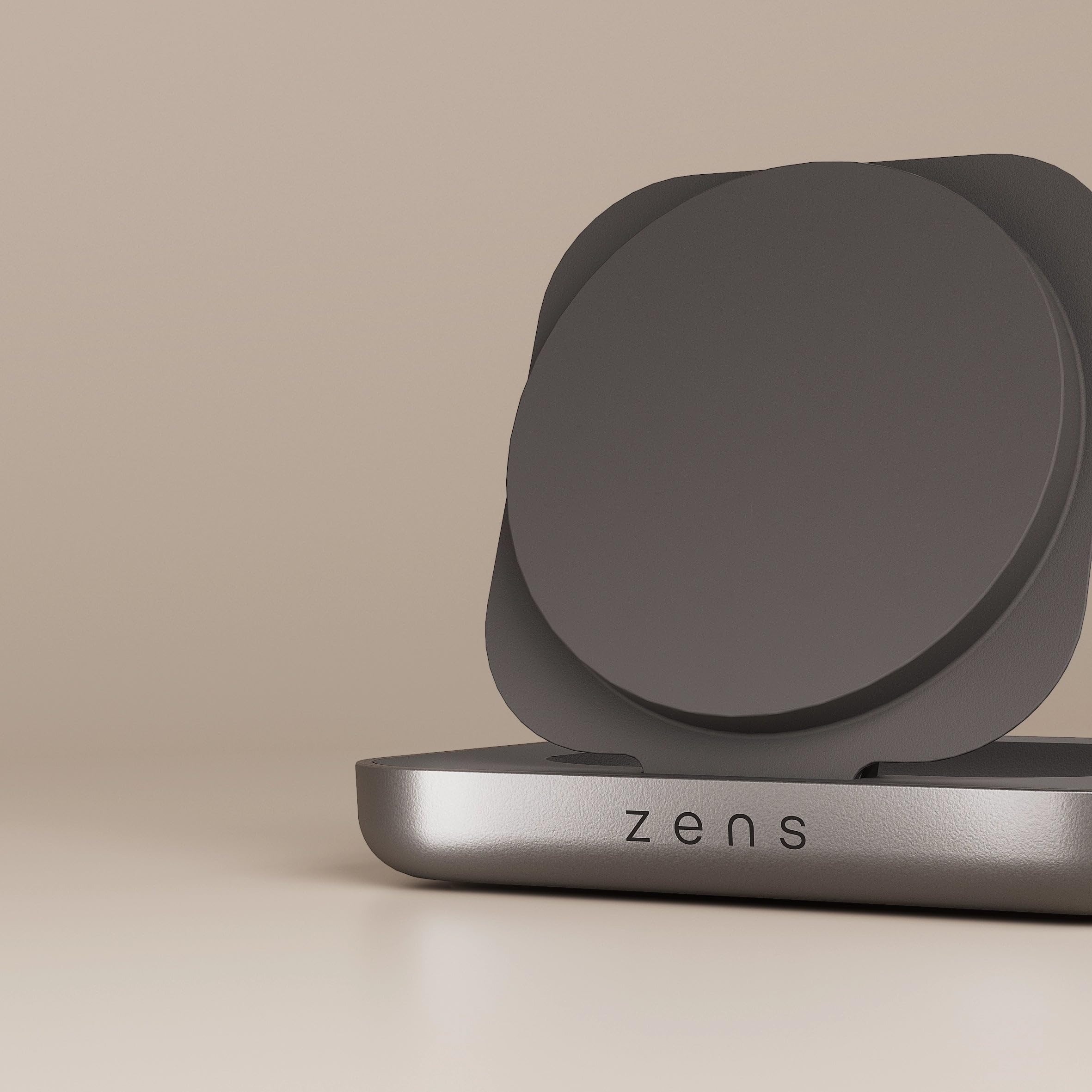 Magnetic Nightstand Charger Zens 2026 Qi2 MagSafe Black - Dettaglio