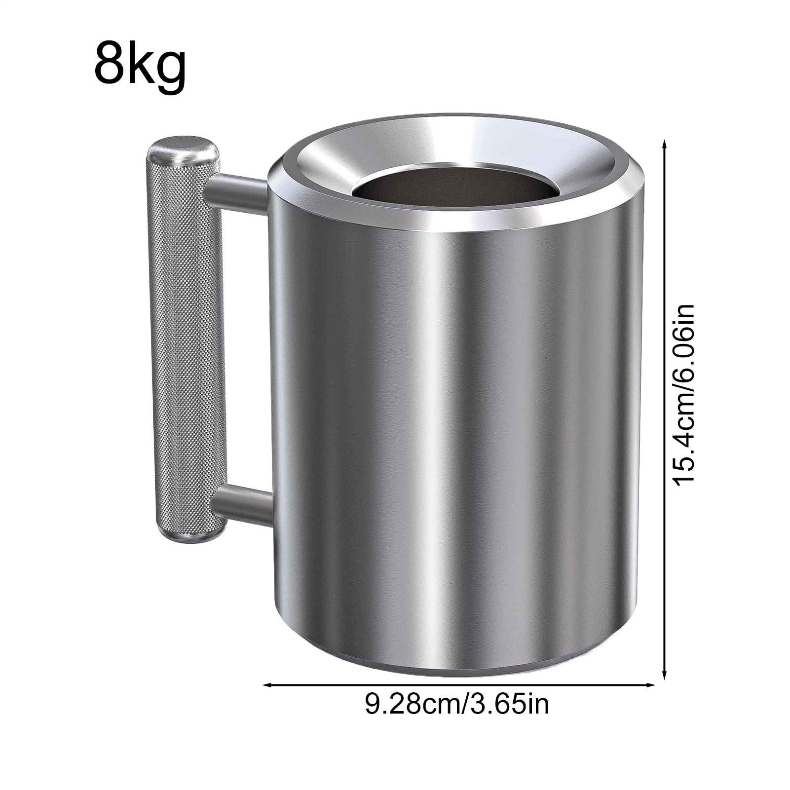 Bicchiere Caffè Pesante a Forma di Manubrio Borraccia per Sport e Fitness | Bottiglia in Metallo Pesante Antiscivolo per Birra, Boxe, Attività Sportive All'aperto e Palestra