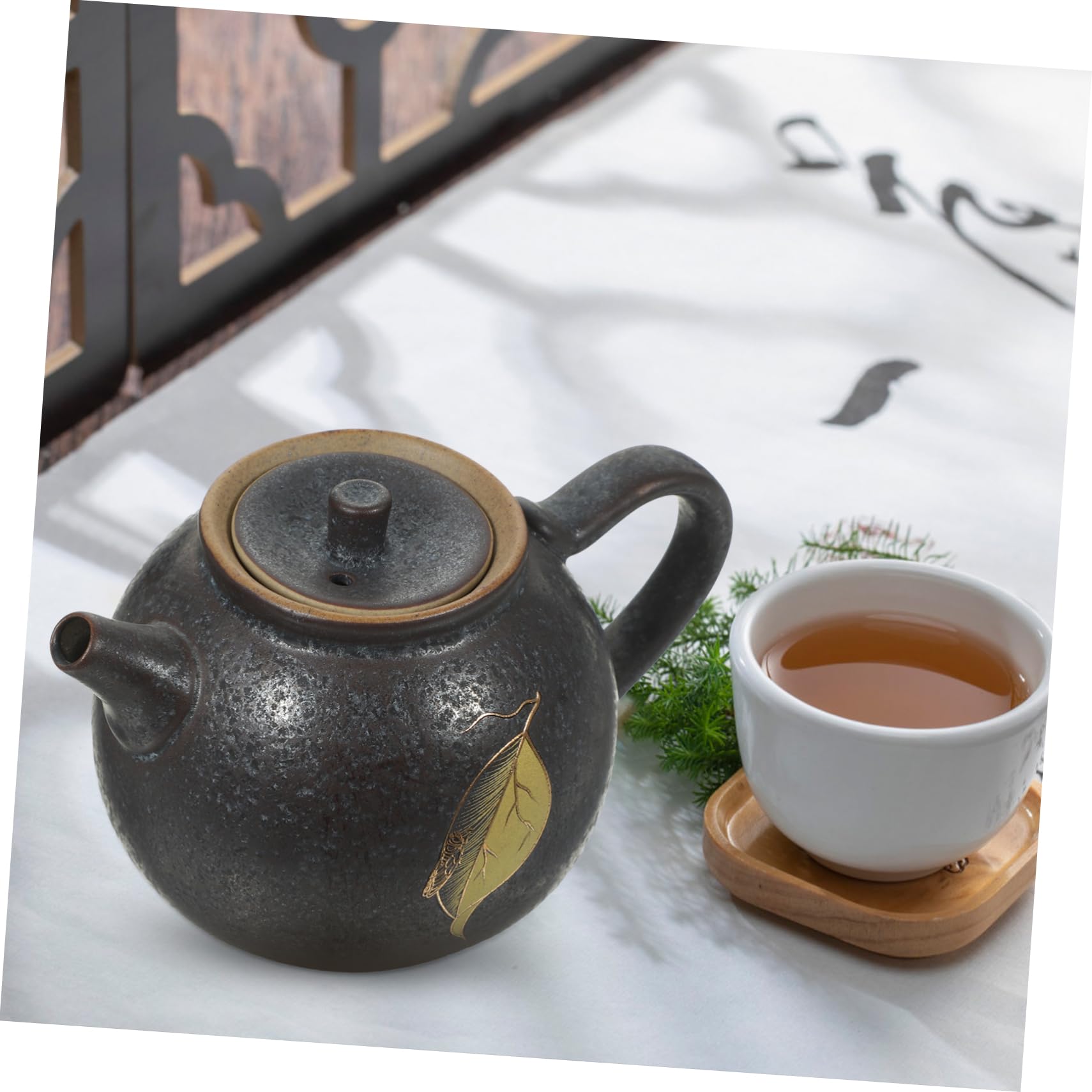 Ceramiczny czajniczek, chiński zestaw do herbaty, mały czajniczek, mini kawiarka, czajnik podróżny, japoński czajnik, kompaktowy czajnik w stylu chińskim
