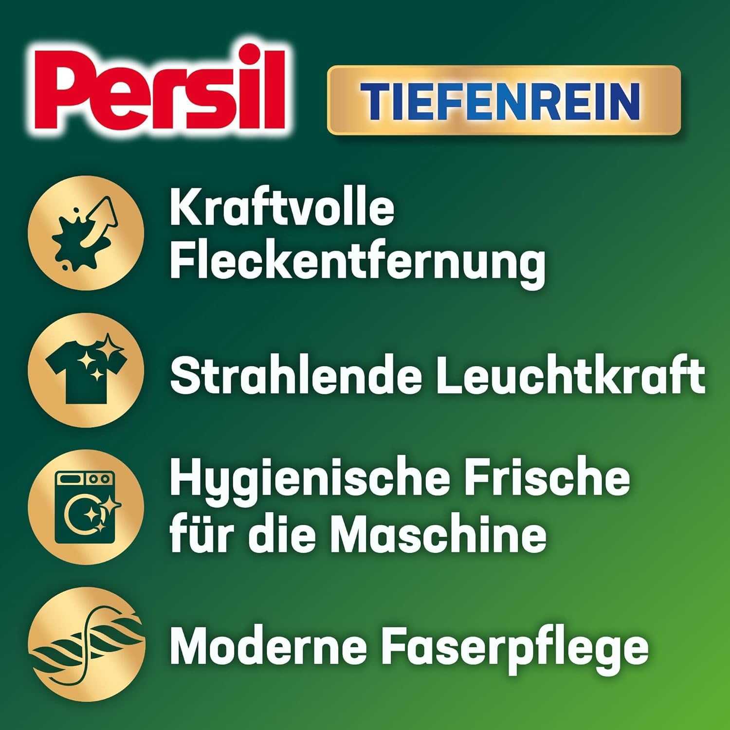 Persil Polvo universal de limpieza profunda (75 lavados), detergente completo para ropa pura y frescura higiénica para la máquina, eficaz de 20 °C a 95 °C