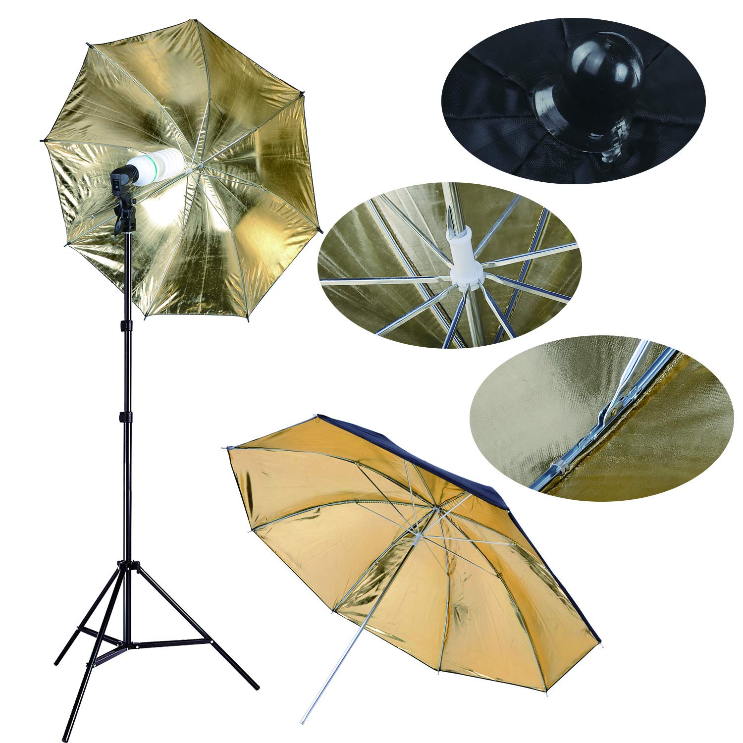 HAKUTT® Profi Photo Studio Set Studioleuchte Studio imposta Hintergrundsystem Lampenstativ Softbox Photography mit Schutztasche