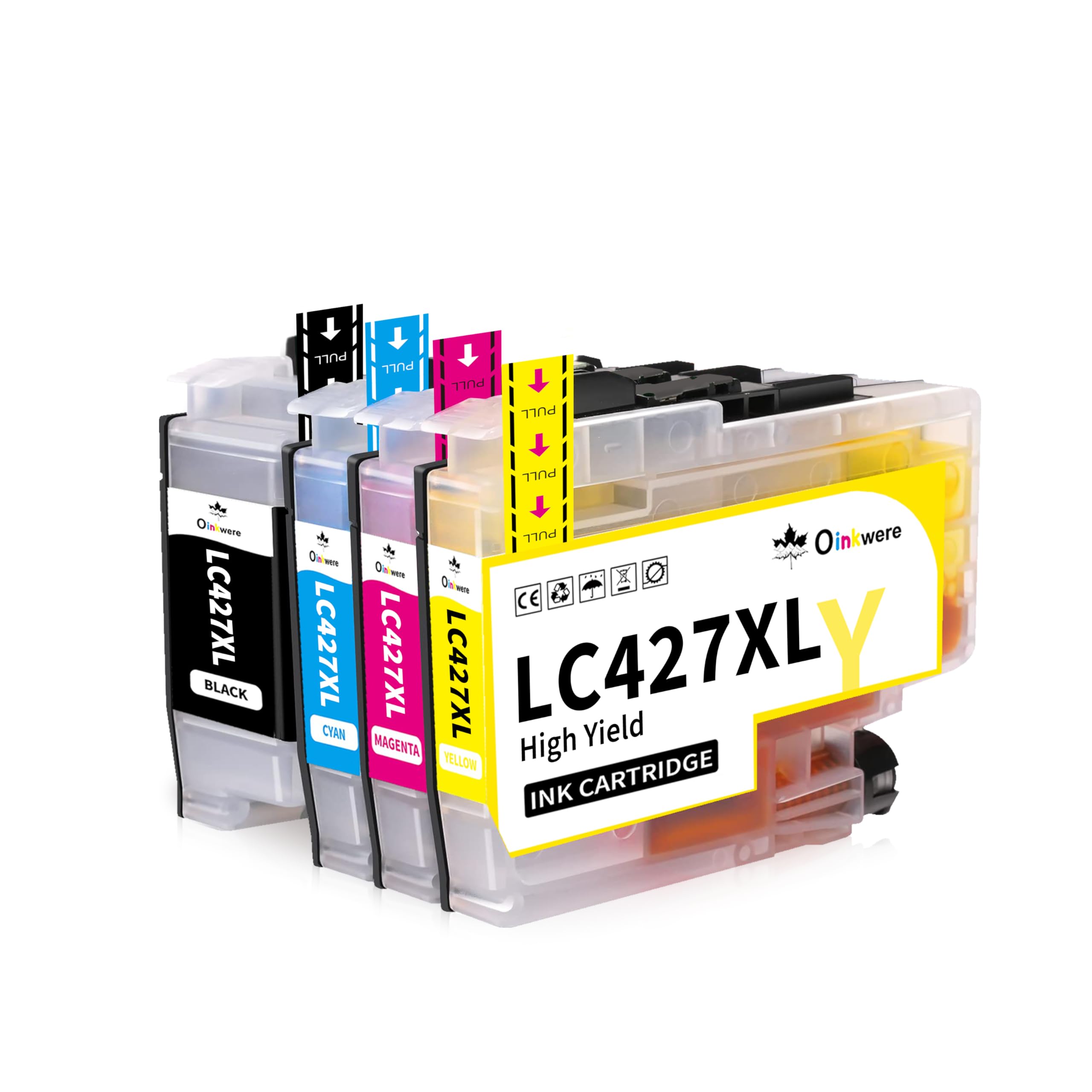 LC427XL Patronen Hohe Seitenleistung Kompatibel für Brother LC427XL druckerpatronen LC427 für Brother MFC-J5955DW MFC-J6955DW HL-J6010DW MFC-J6957DW MFC-J6959DW (4er-Pack)