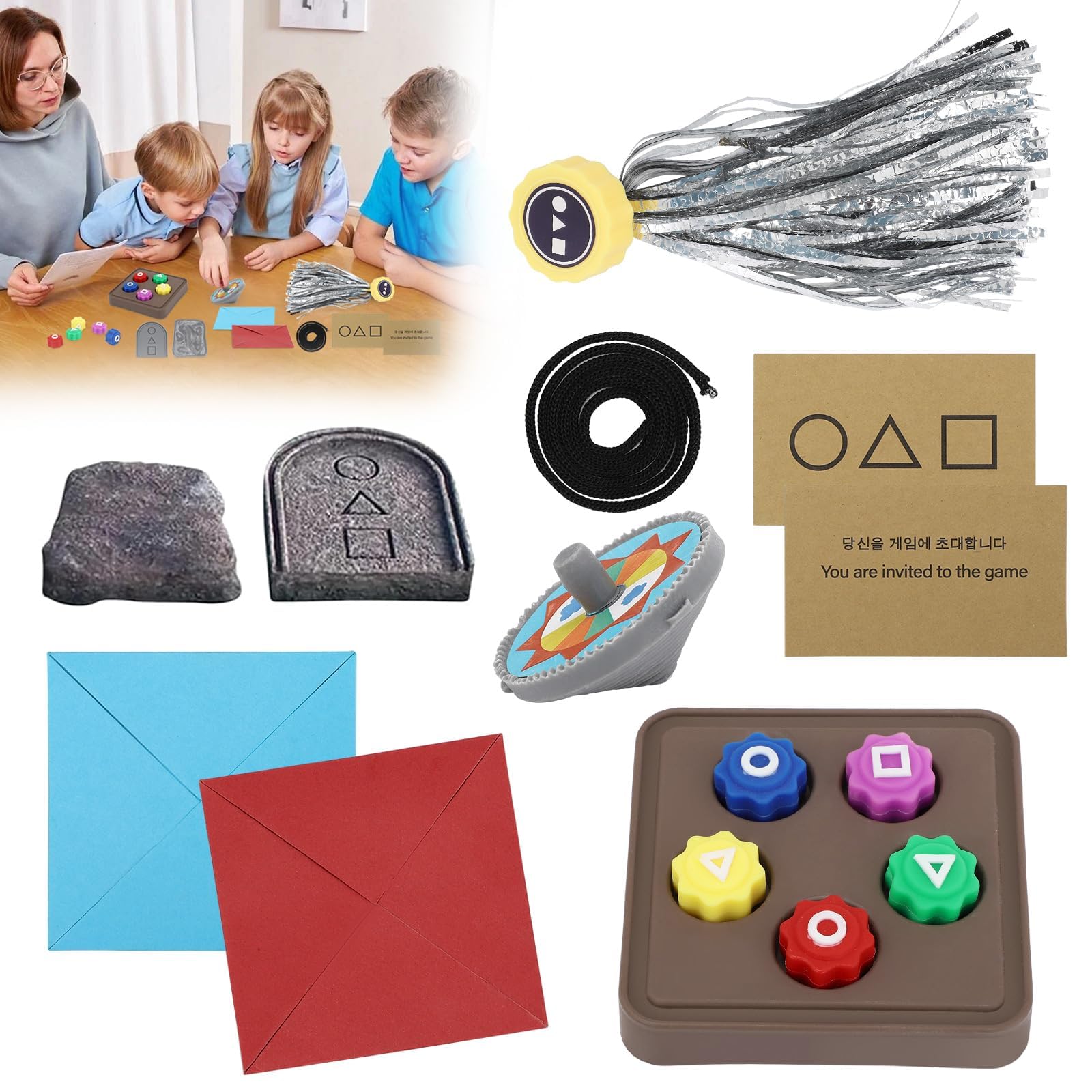 Set Gonggi Traditionnel Coréen Pierres Jacks Traditionnel Corée AOMAIGAD Jeu Coréen Gonggi Jack