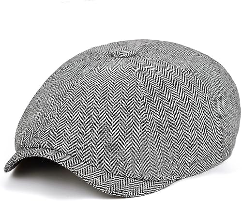BYMNSZZ Sombrero clásico de periódico para hombres y mujeres, gorra vintage de Gatsby de cabbie Gatsby, sombrero de invierno de espiga de hiedra