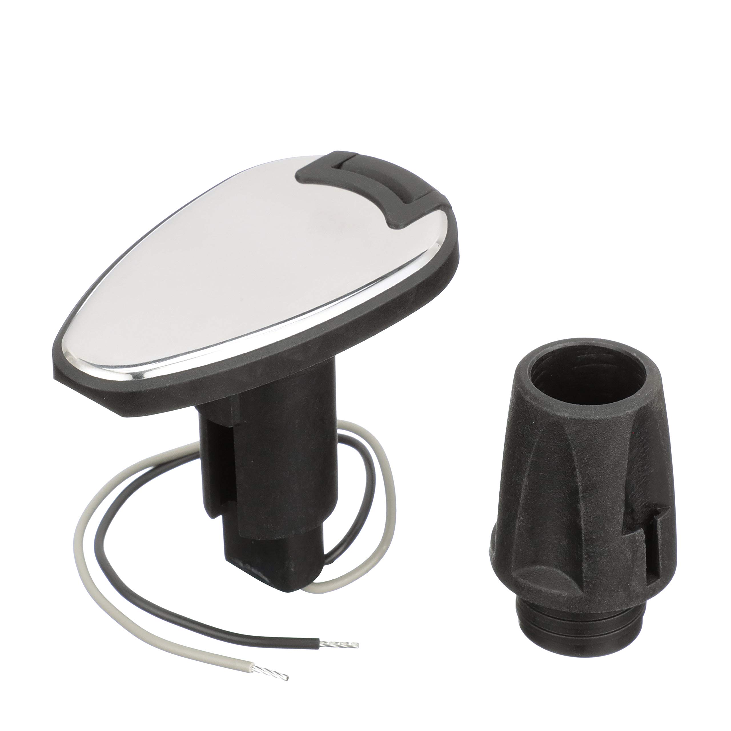 Attwood Marine Attwood LightArmor Plug-In Base - 2 Pin - Stainless Steel - Teardrop