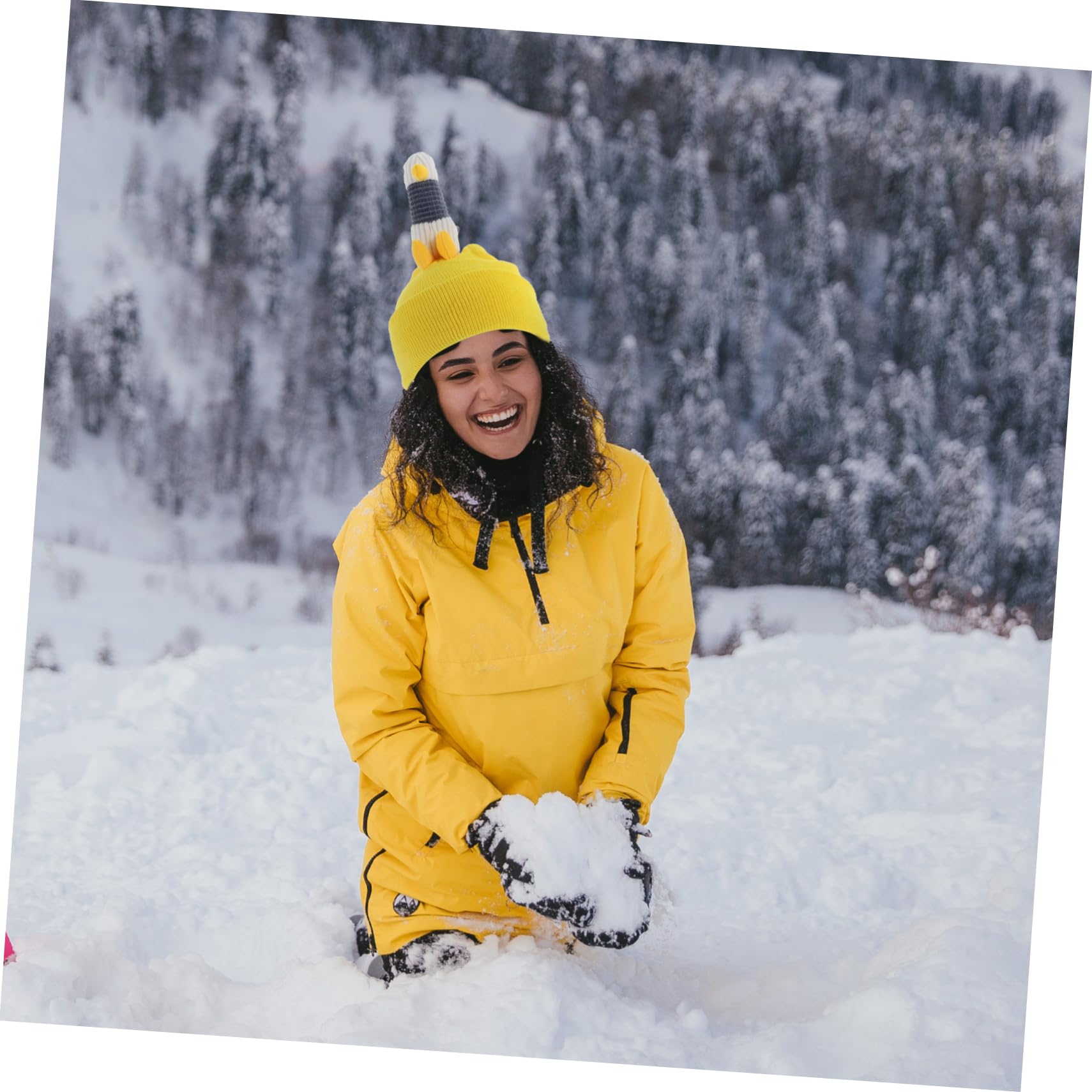 Toyvian 2 Pièces Housse De Casque De Ski Neige Couverture Housse De Casque De Ski Protection Noir Couvre-Casque Élastique Jaune Fil