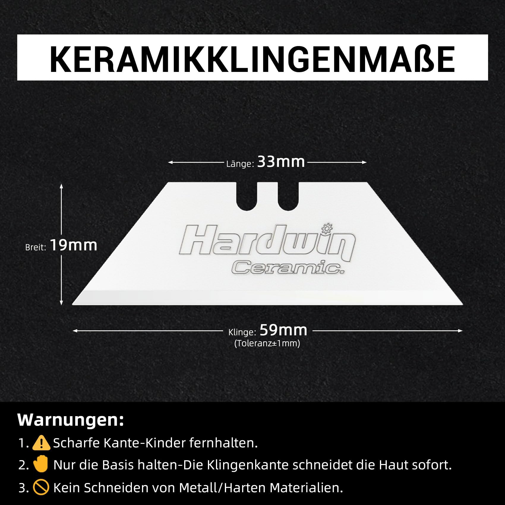 Premium Zirkonia-Keramik-Messerklingen – 20 Stück mit kostenlosem Metallhalter, rostfrei für Handwerk und Präzisionsschneiden