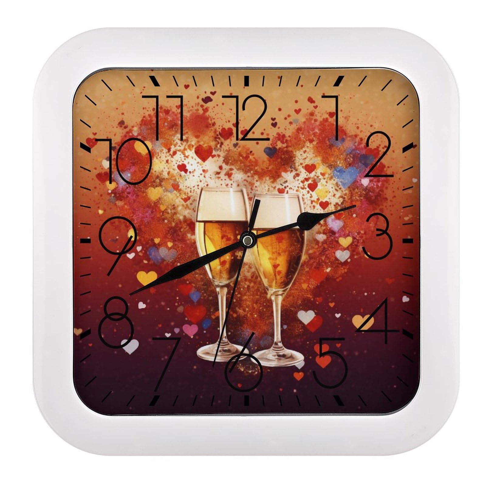 Horloge murale sans tic-tac pour chambre éliminant les bruits de nuit