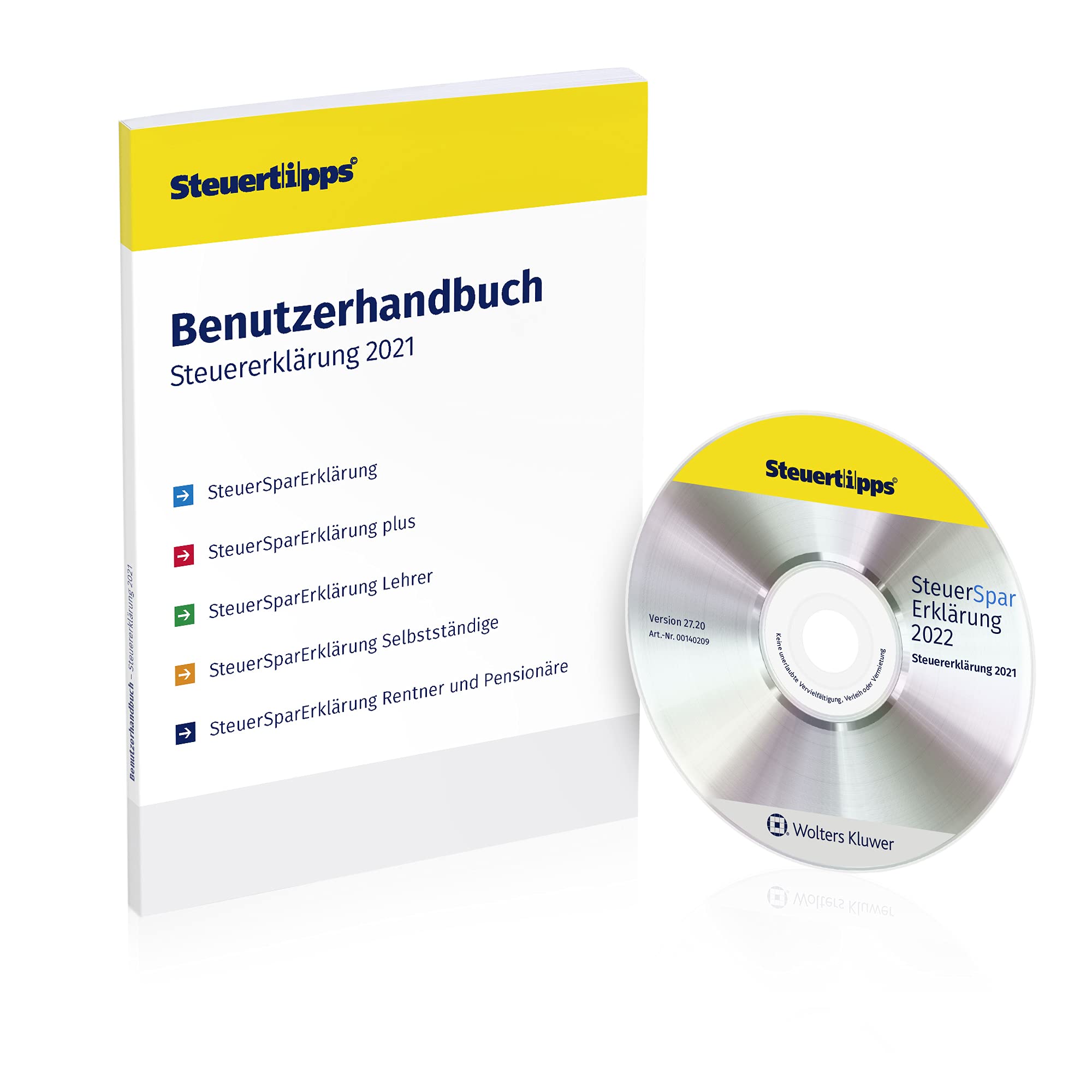 SteuerSparErklärung 2022, Steuersoftware für Steuererklärung 2021, CD-Version für Windows 8, 10, 11