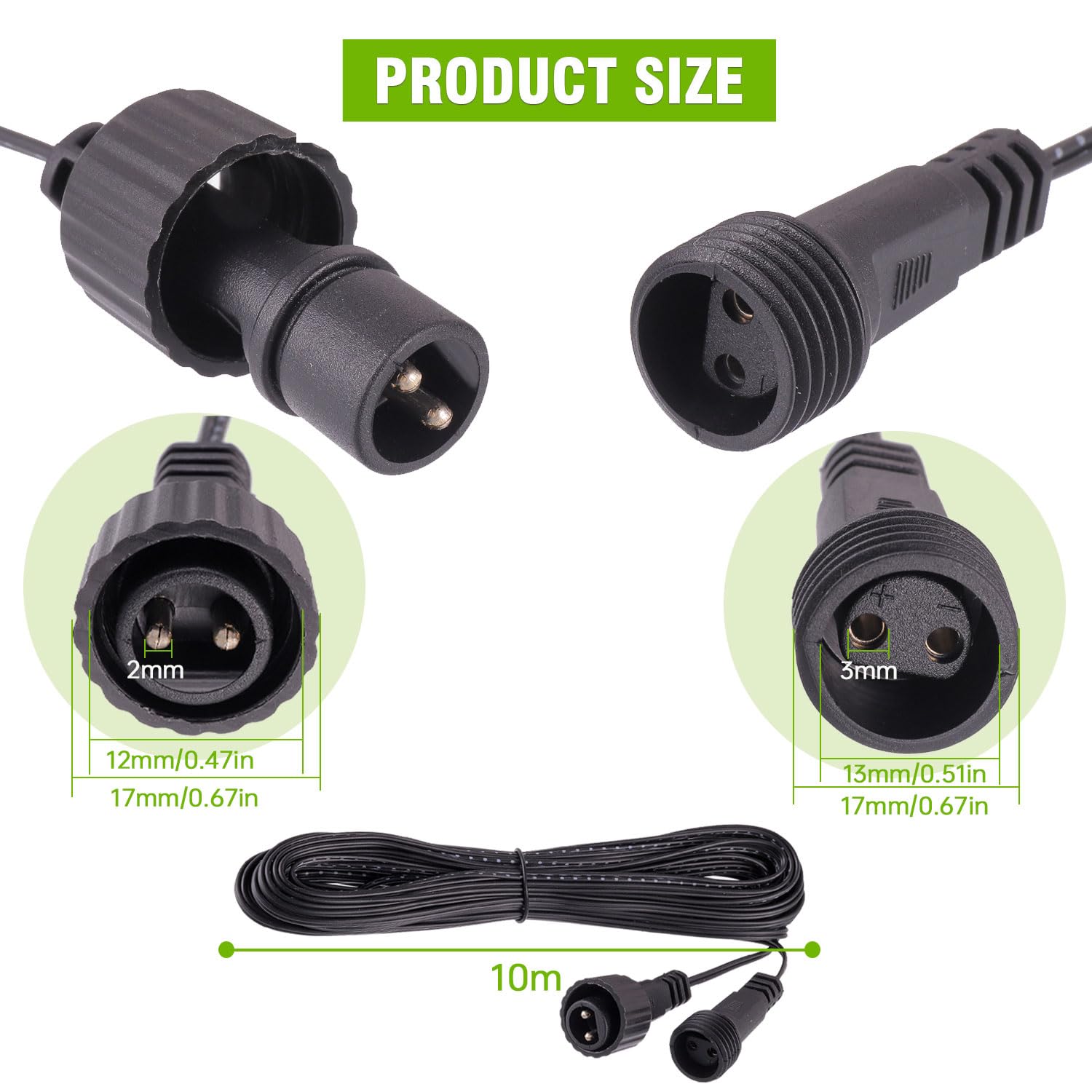 Prolunga Schuko Con Cavo Di Alimentazione IP44 Fino A 3500 Watt Adatta - Foto 9