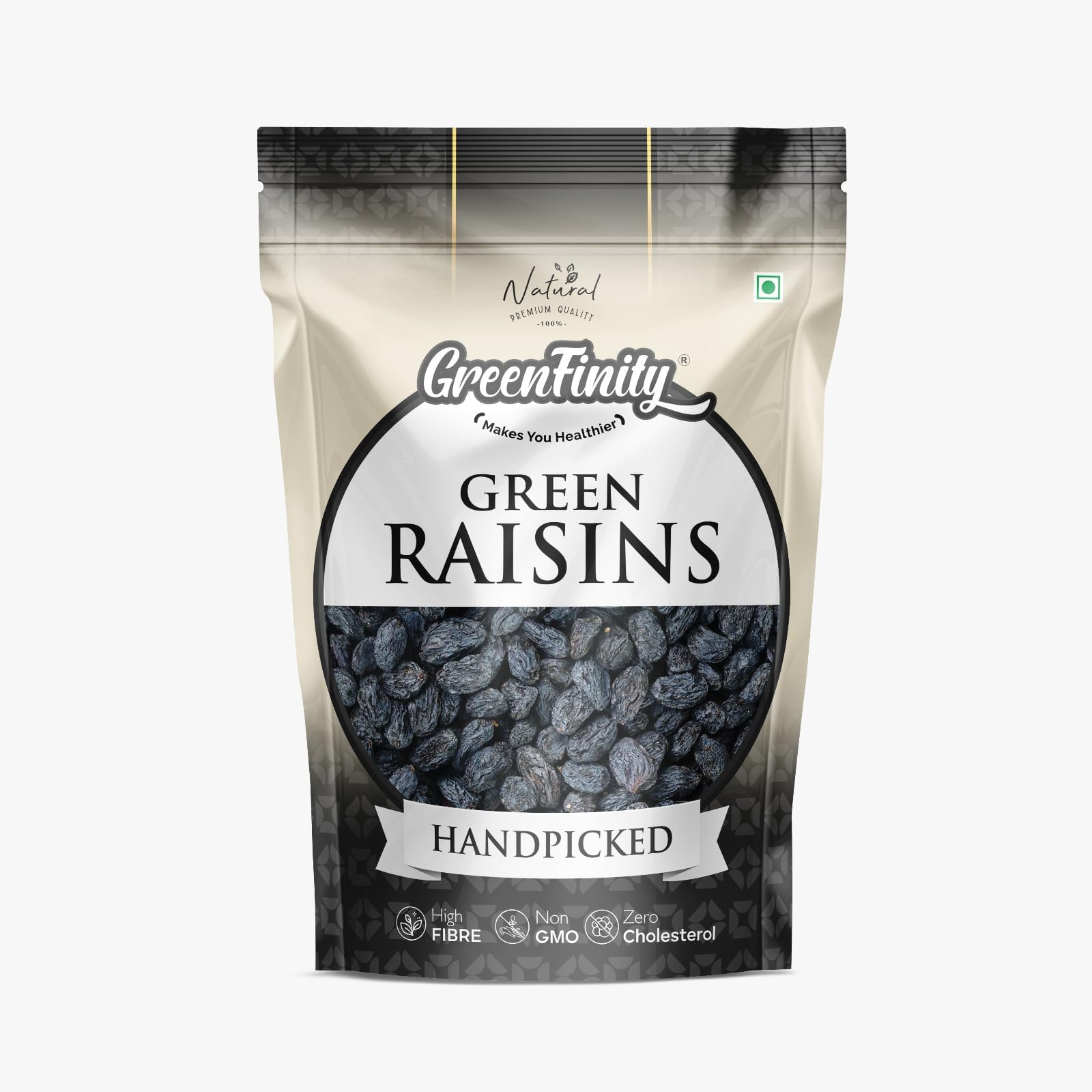 GreenFinity Premium Afghani Seedless Fresh Black Raisins - 1Kg, Vacuumed Pack-image-11