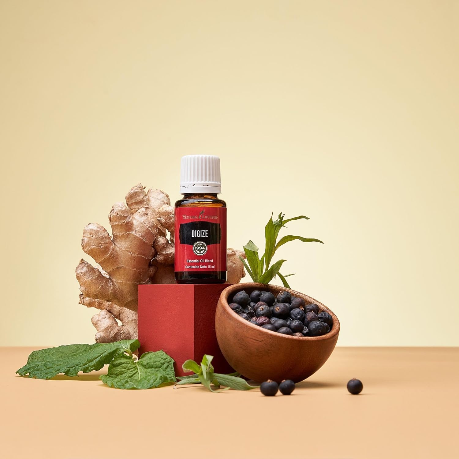 Young Living Digize 15ml - Ideal for Abdominal Massage - Natural Aromatherapy Soothing Blend - Aromatic Bliss for Your Digestive Well-Being - Premium Essential Oil