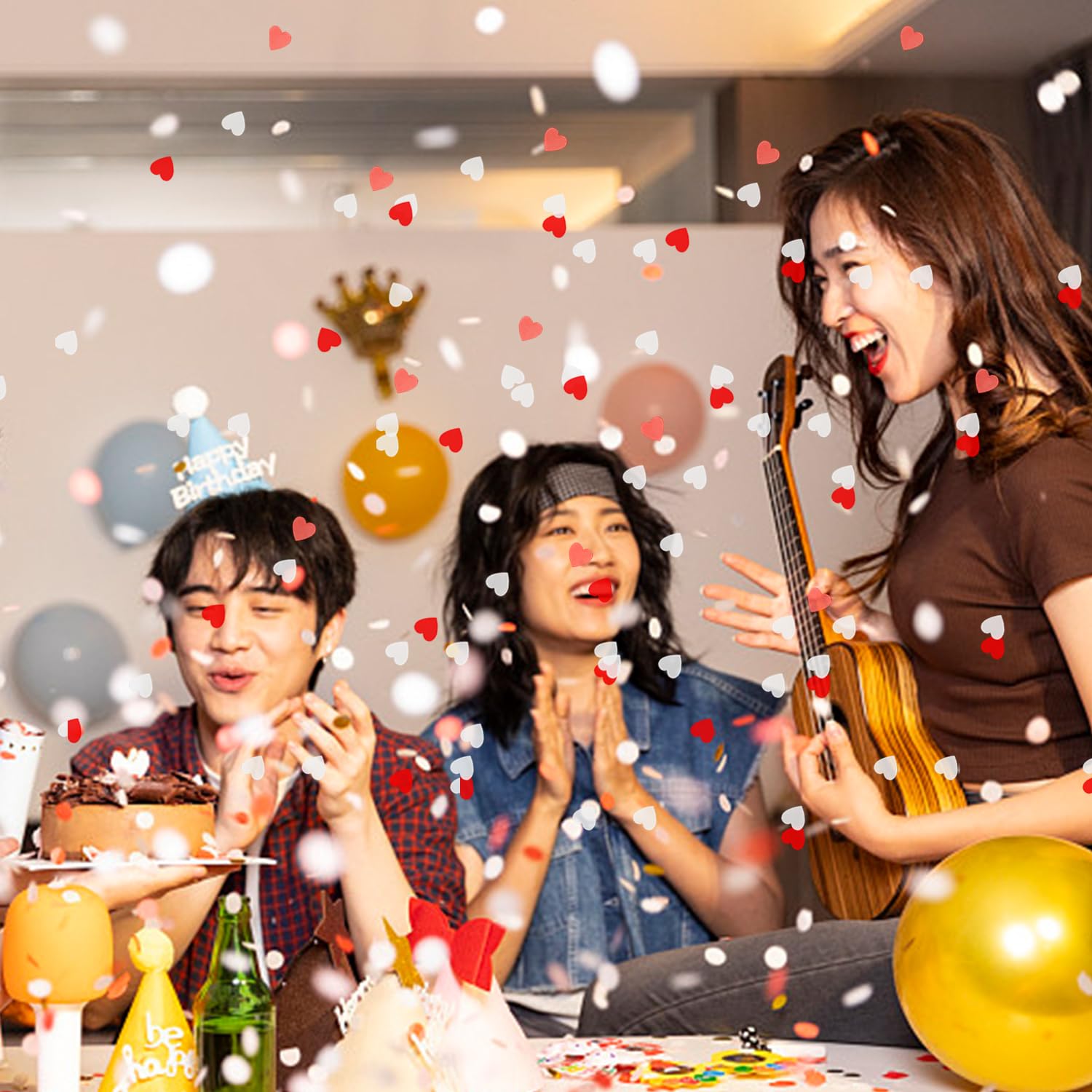 2000 Cuori Di Carta Per Decorazioni - Coriandoli A Forma Di Cuore Per Matrimoni, Compleanni E Feste - Foto 8