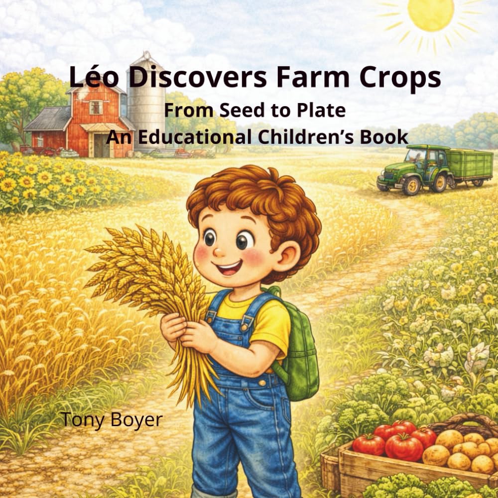 Léo Discovers Farm Crops: From Seed to Plate An Educational Children’s Book (Les aventures a Léo)