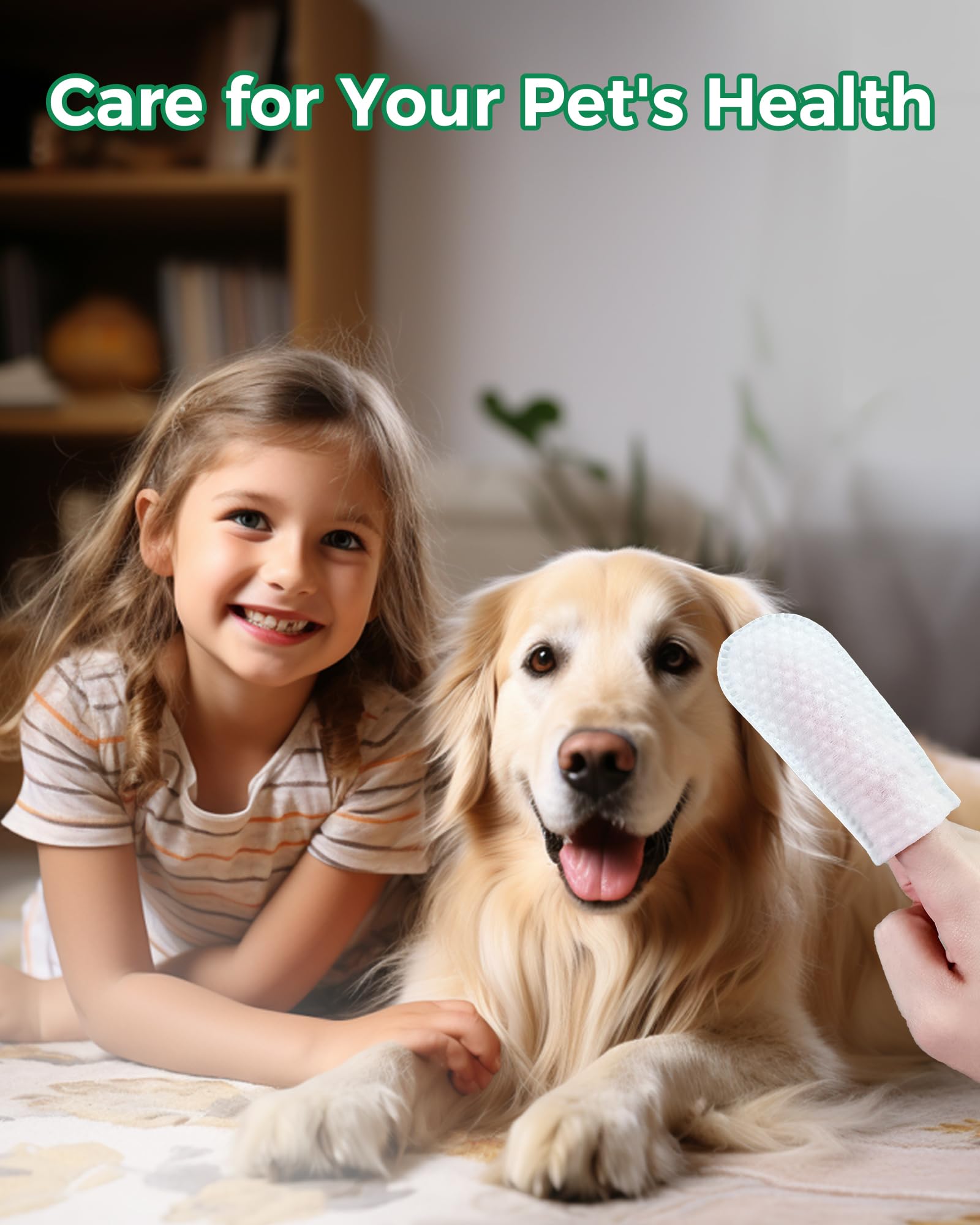 Ear Cleaner Finger Wipes, Pet Wipes for Dogs & Cats, Soft Otic Cleaning Pads, Natural Dog Ear Wipes Gently Remove Wax, Dirt and Odor, Non-Irritating, 50 Counts - image 6