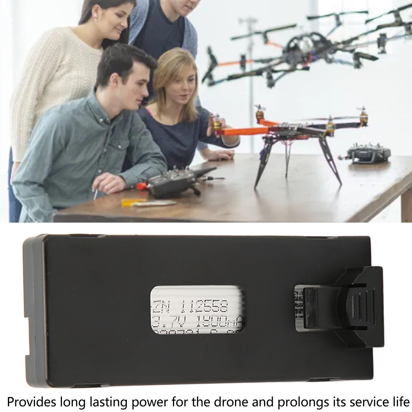 RC Drone Batteria 1800mAh 3.7V Batteria di Ricambio Ad Alta capacità per E88 E88PRO E88MAX E525