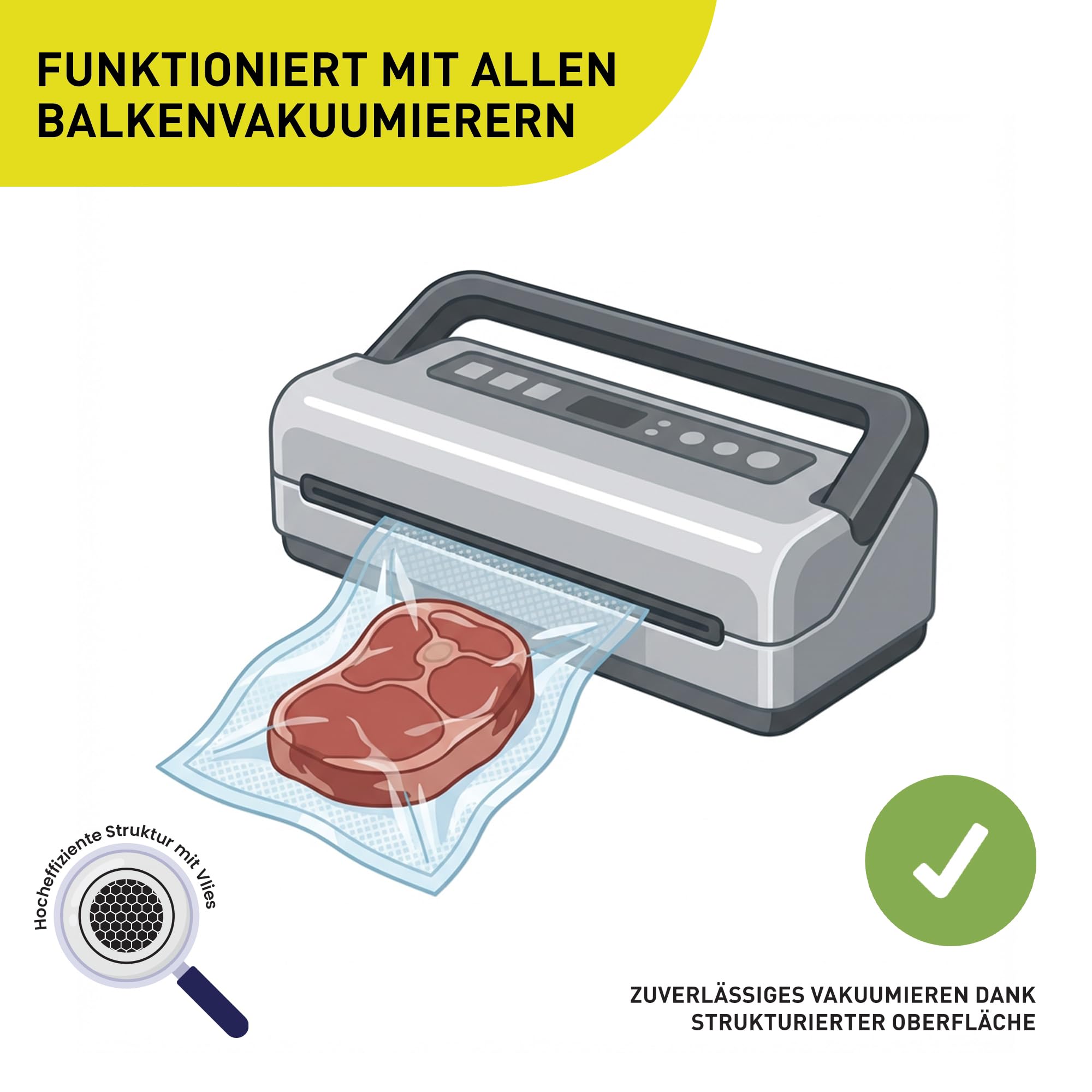 culivac Vakuumierfolienrollen Boilproof 2 Rollen 30x600cm, kochfest 100°C | Vakuumierrollen für Sous-Vide bei hoher Temperatur, zuschneidbar, BPA-frei, dicht, 6× längere Frische, Made in Germany