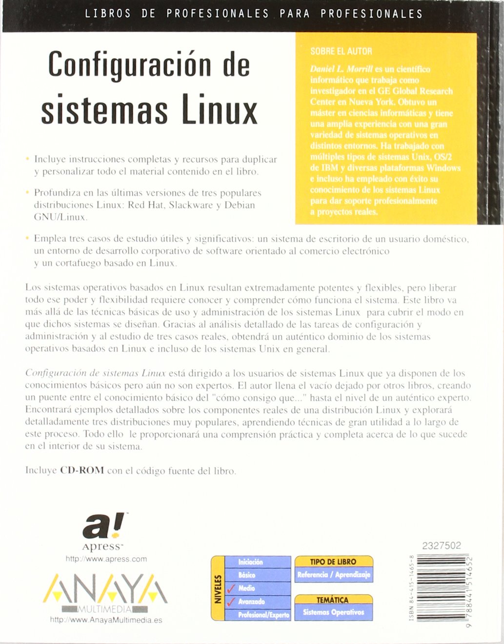 Configuración de sistemas Linux (Anaya Multimedia/Apress)