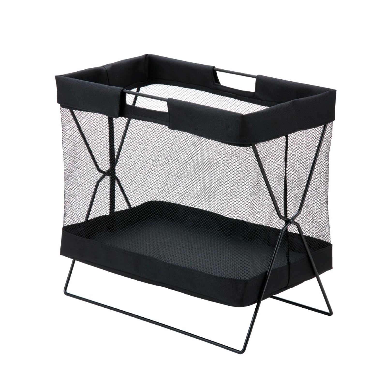 キングジム サイドバッグスタンドボックス黒 カバン置き 荷物置き 折りたたみ BGSB100-BK - 2