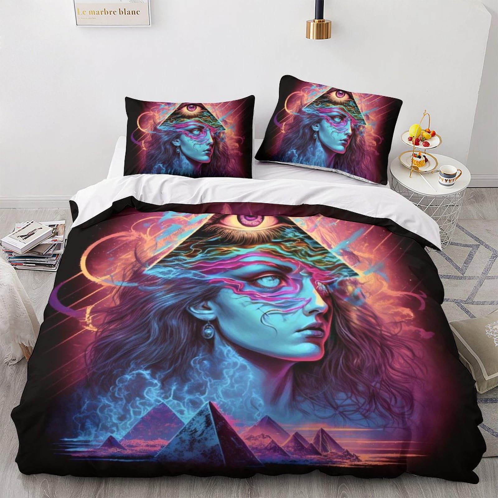Parure de lit King Color Pupil en microfibre supérieure de 220x240cm