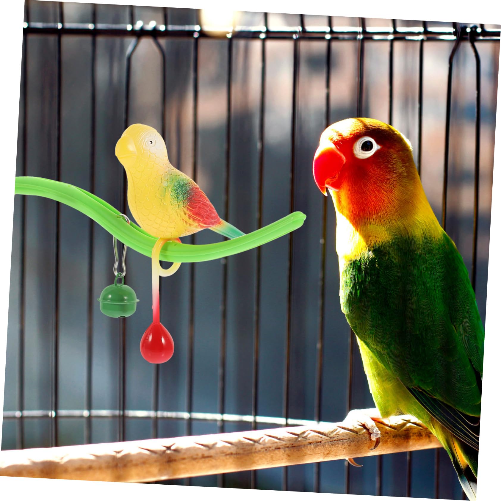 Yardwe 4sätze Vogelspielzeug Für Papageien Mit Spielstand Und Schwingvogel Interaktives Kauspielzeug Für Wellensittiche Und Andere Vögel Und Spielspaß