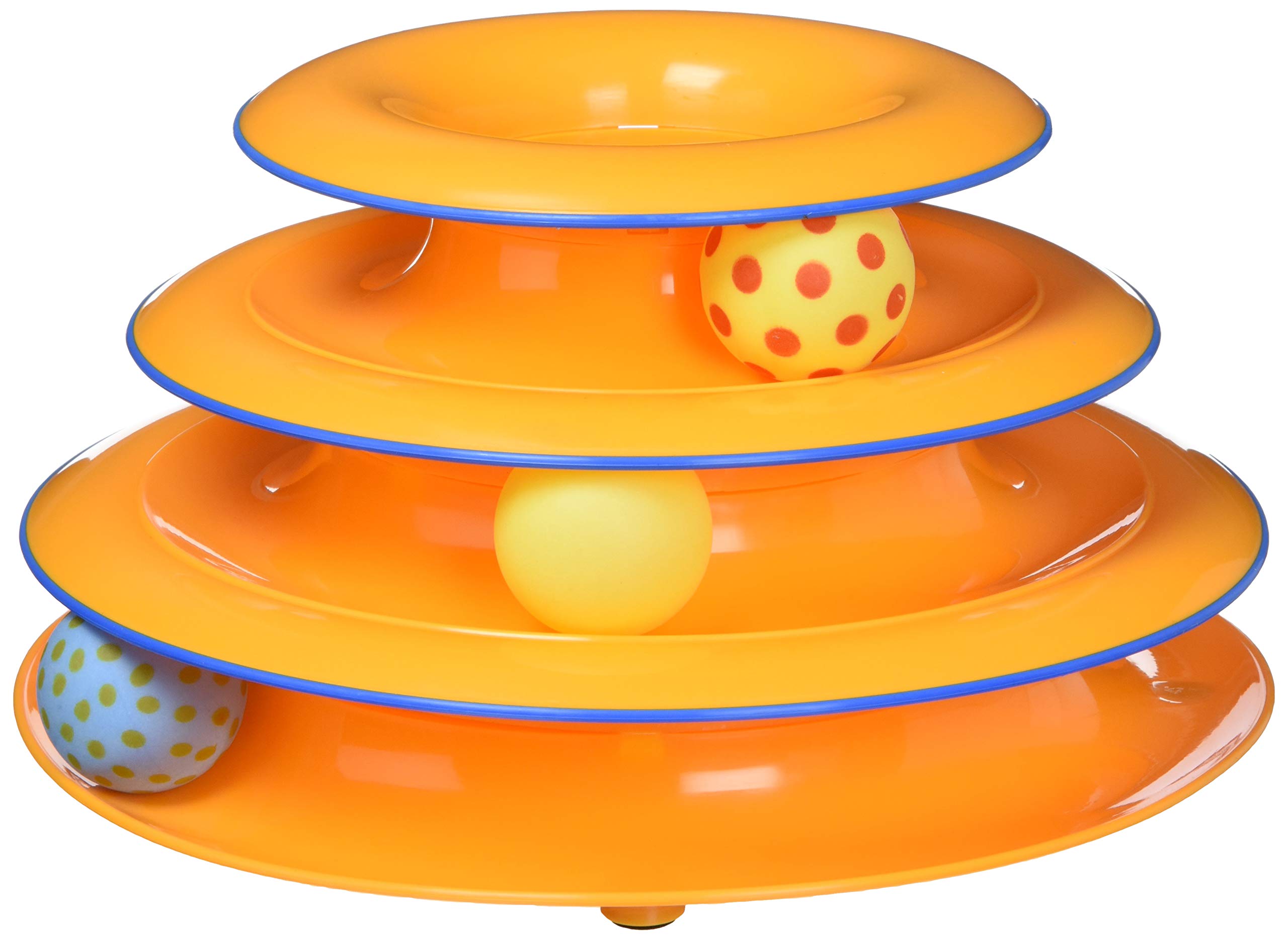 Petstages Cat Tracks Cat Toy - Fun Levels of Interactive Play - Circle Track with Moving Balls Satisfies Kitty’s Hunting, Chasing & Exercising Needs