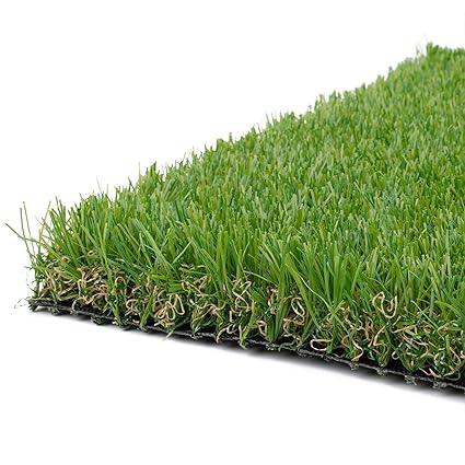 Realistic Thick Artificial Grass Turf -Indoor Outdoor Garden Lawn Landscape Synthetic Grass Mat - Thick Fake Grass Rug 3FTX5FT