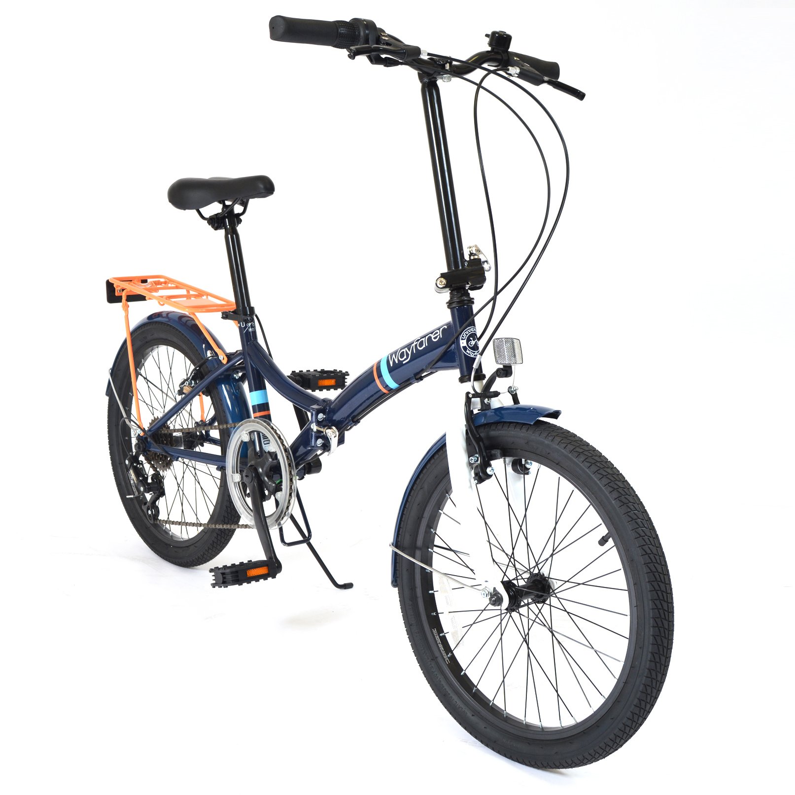Universal Wayfarer Unisex Speed Folding Bike Blue White 330