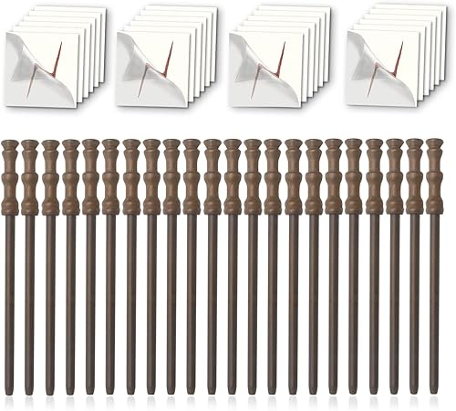 24 lápices de varita, 24 piezas de tatuaje temporal de rayo para niñosniñosniñas, recuerdos mágicos de fiesta de cumpleaños, relleno de bolsa de