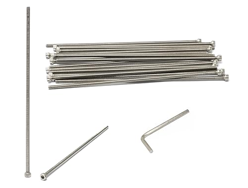 Miniatura 265 de iexcell 25 piezas M4 x 60/65/70/75/3.150 in paso de rosca 0.028 in acero inoxidable 304 cabeza hexagonal Tornillos Tornillos surtido Kit