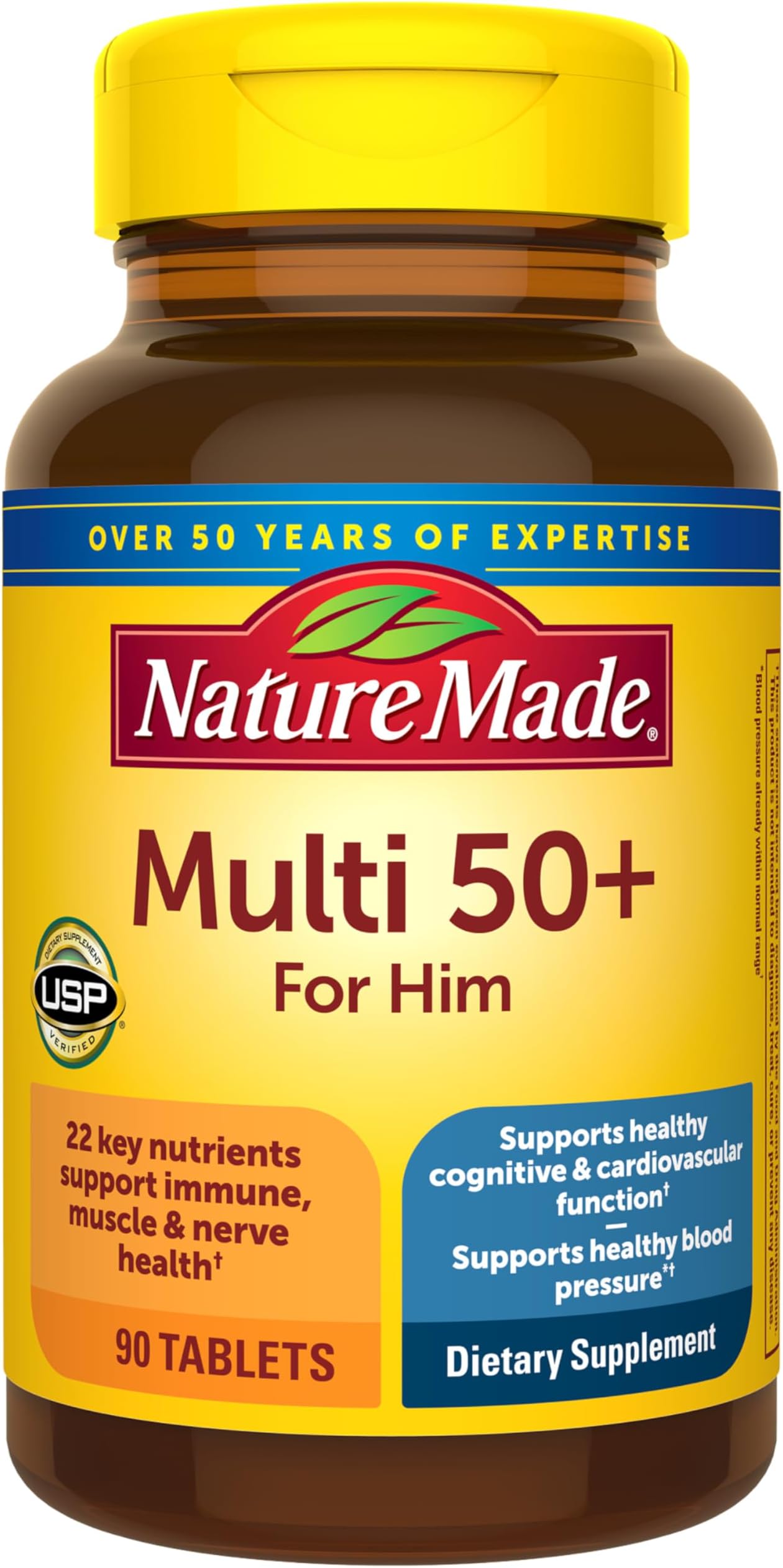 Nature Made Multivitamin for Men Over 50, Mens Multivitamins 50 Plus, Daily N...