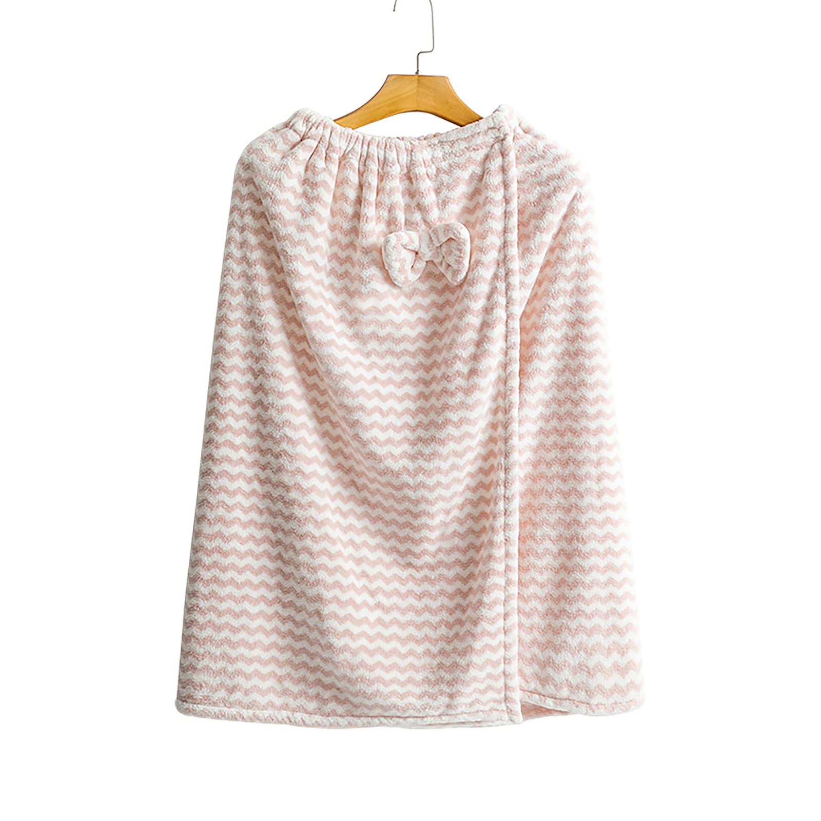 Serviettes de bain anti-humidité en polaire corail rose