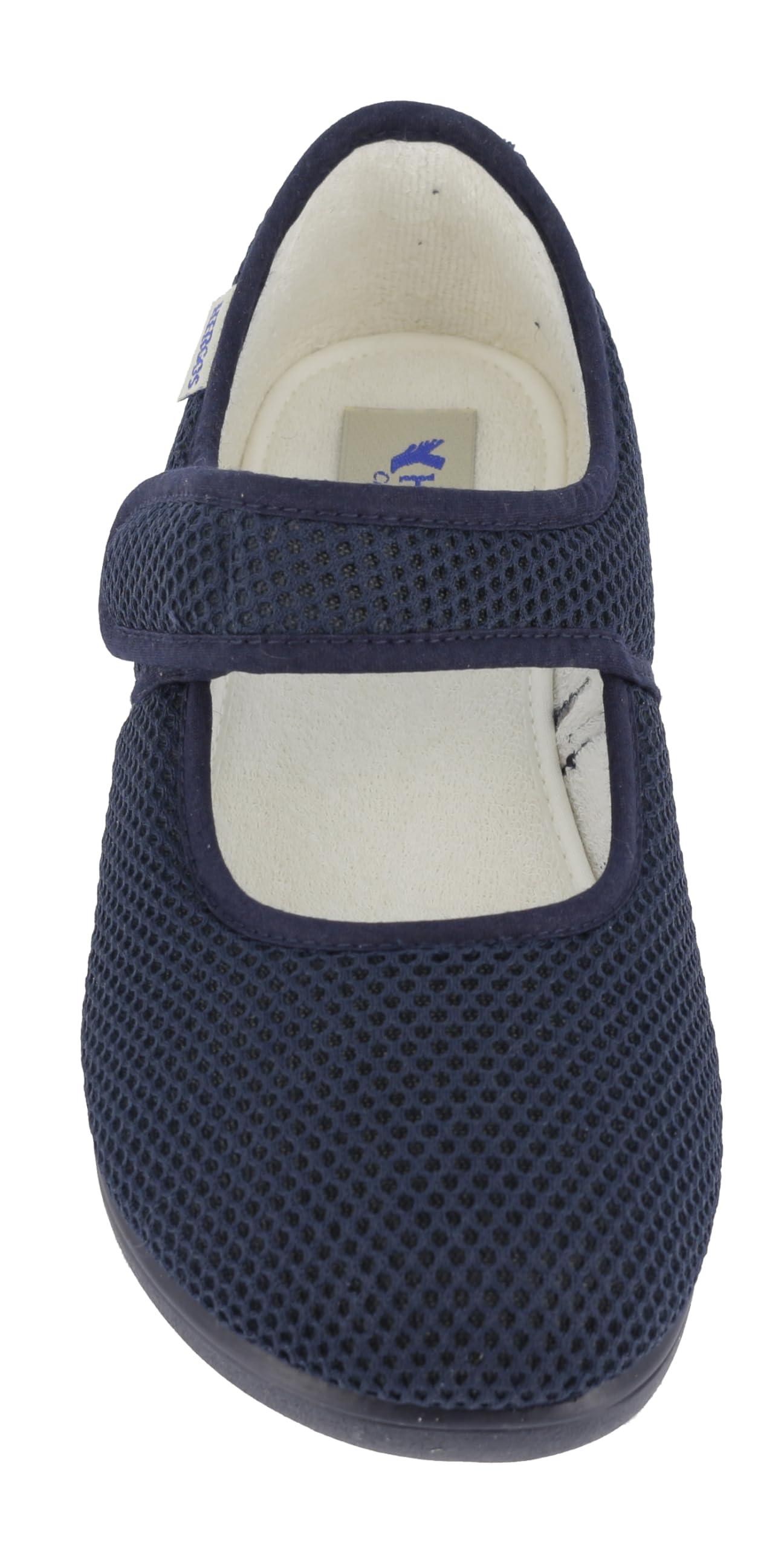 Hergos H041 - Pantofole sanitarie da donna, scarpe ortopediche traspiranti con chiusura a strappo, sandali per riabilitazione