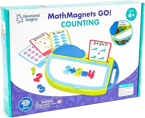 Miniatura 10 de Educational Insights MathMagnets GO! Juego de actividades de conteo, 73 piezas, regalo para niños, a partir de 4 años