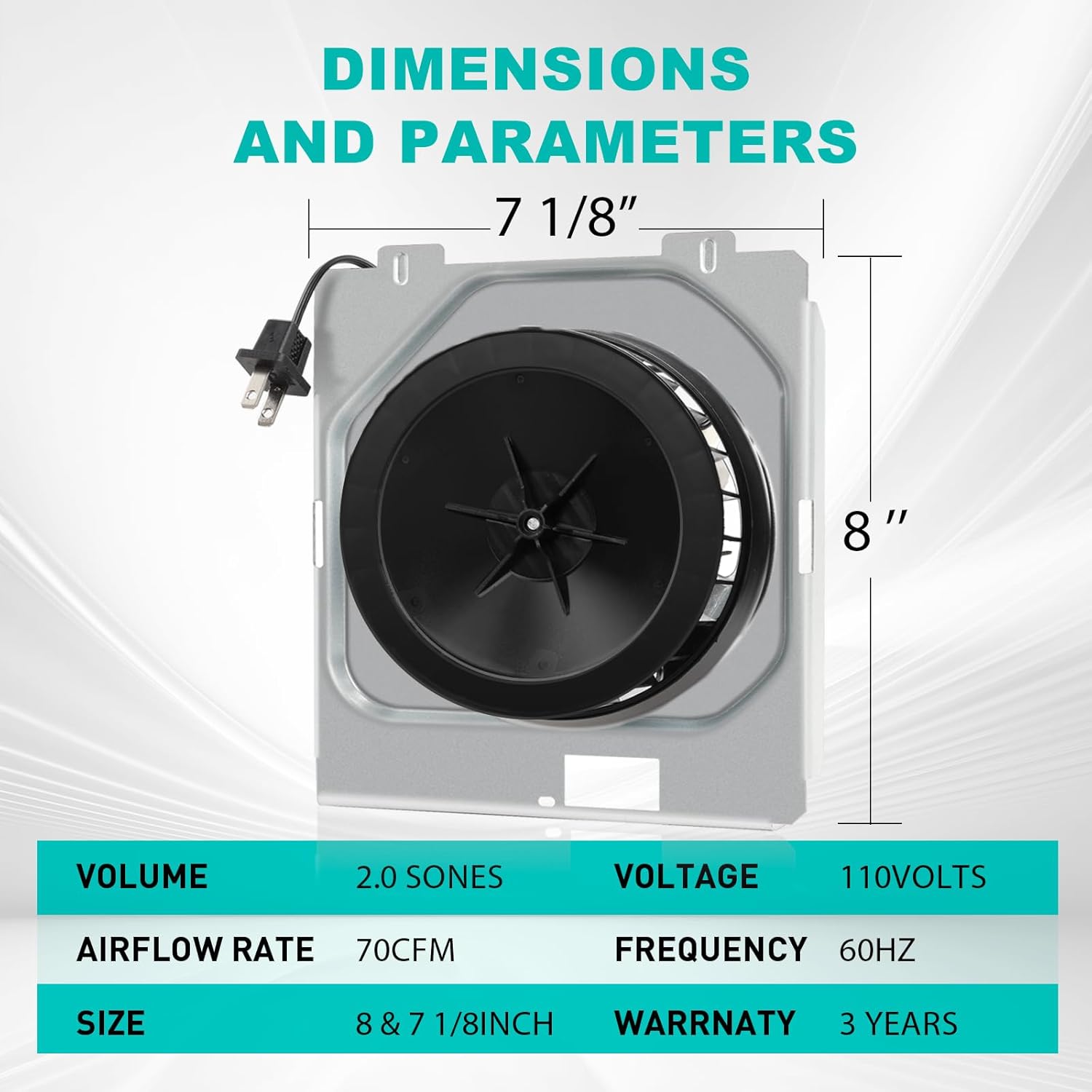 【Upgrade】 C350BN B Unit, Compatible with Nutone 696N(695), C-350C2/VC-307C2ND B, C-350/370A-A Units Only, VC305C2N, VC305AN, 690-A, 696NC Bathroom Fan (70CFM)