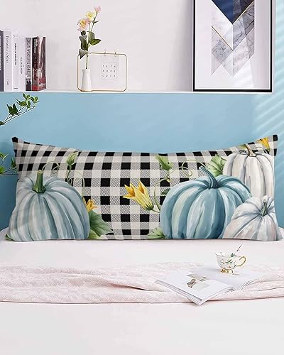 Miniatura 2 de Funda de almohada corporal de Acción de Gracias, fundas de almohada suaves decorativas para sofá largo y lumbar, funda de cojín con cierre de sobre,