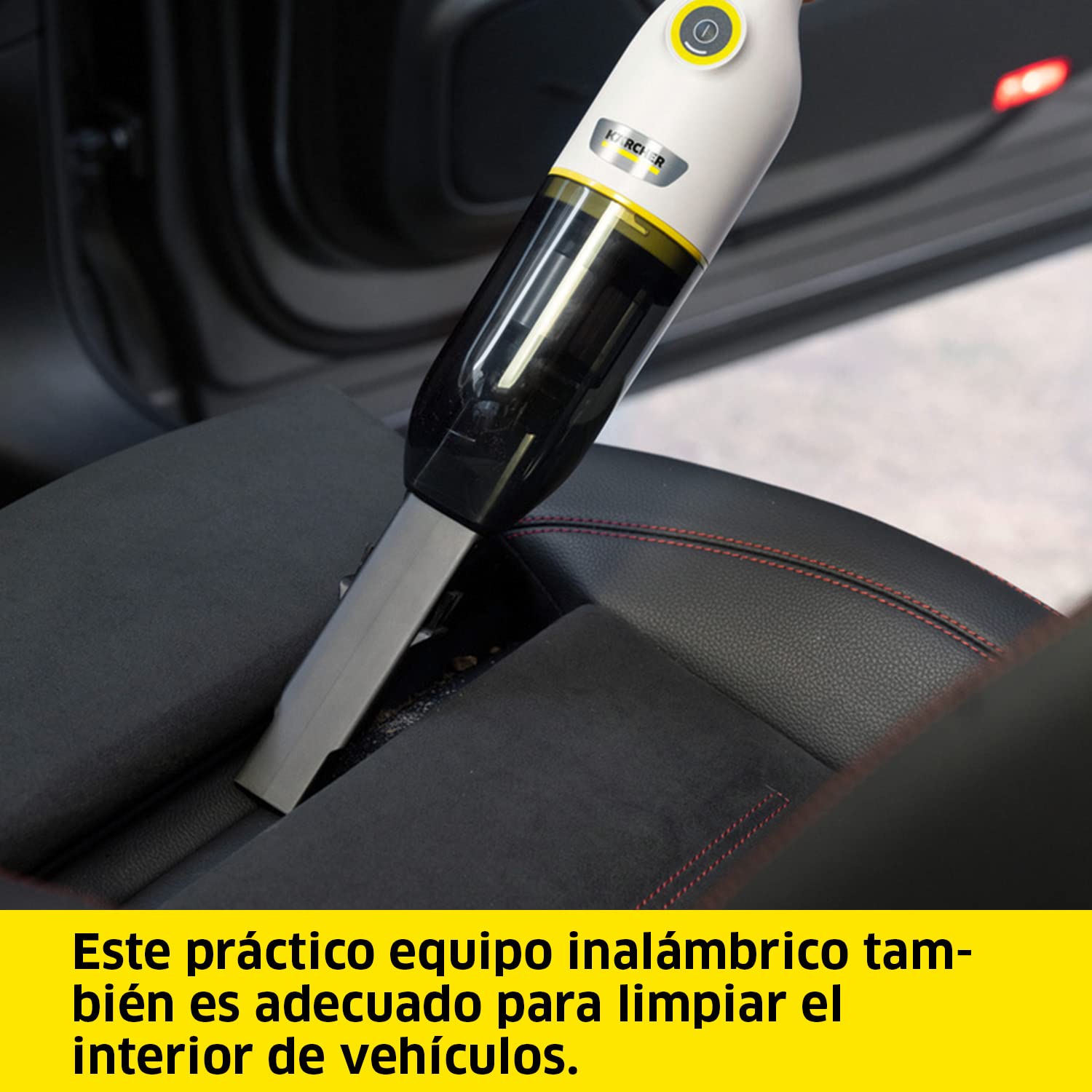 KÄRCHER Aspiradora de Mano CVH 2-4 a batería, compacta para Uso rápido, Capacidad depósito: 0,15 l, Peso: 0,59 kg, Incl. Boquilla para Ranuras 2 en 1