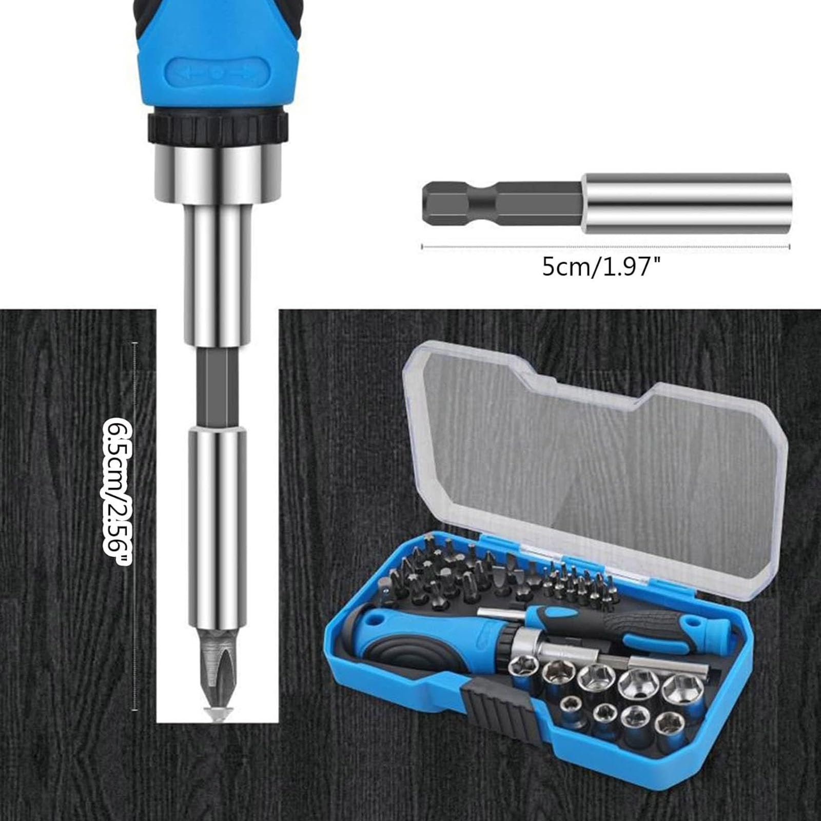 44 in 1 Magnetic Ratchet Screwdriver Bit Set, Multi Screwdriver Socket Bit Set - Image 3