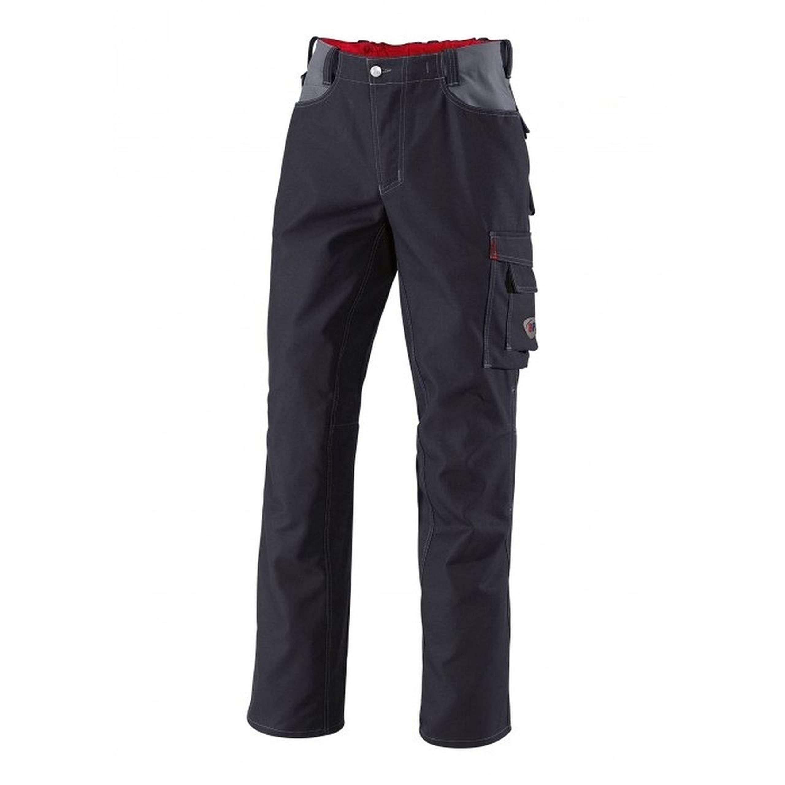BP 1803-720-13 Work Trousers, With Double Waist Button And Elasticated Back, 305,00 G/M², Reinforced Cotton, Royal Blue, Size 34N