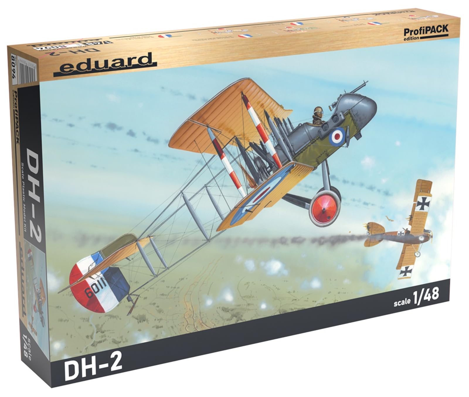 Unbekannt Eduard Plastic Kits Profipack 8094 Model Kit DH Pack of 2, Grey