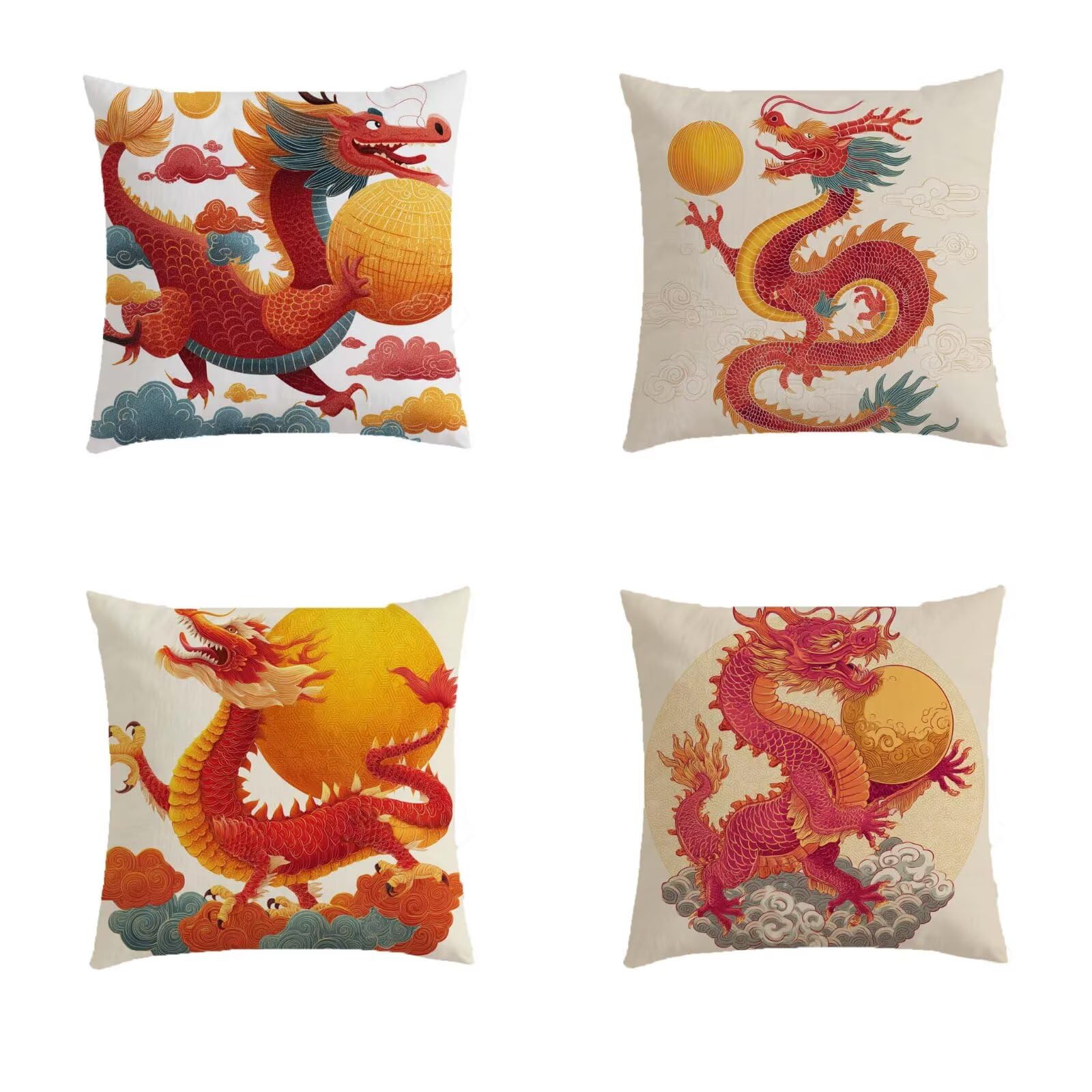 Housse de coussin 70x70cm avec fermeture invisible et lin double face