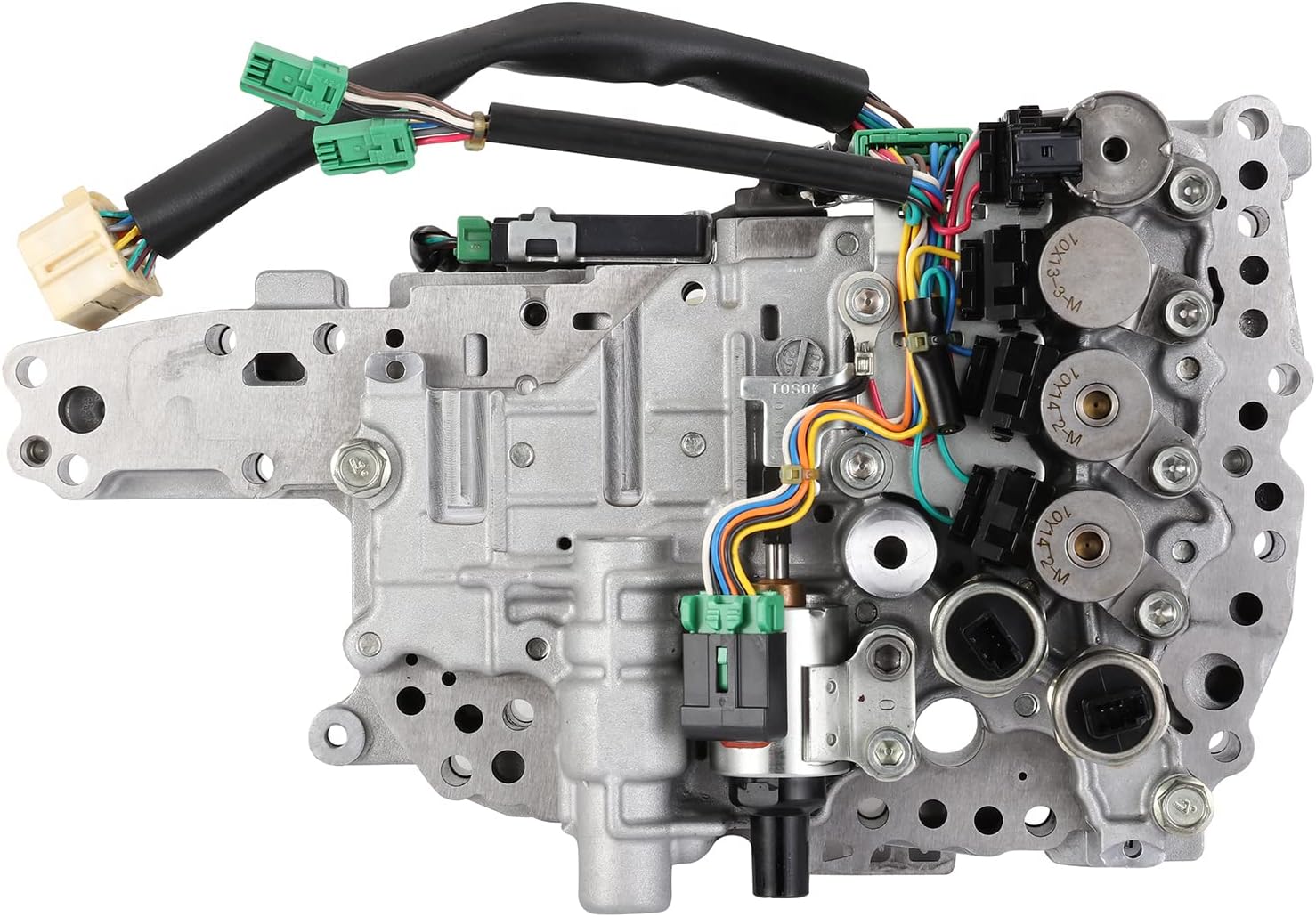 POPSTORE JF011E Transmission Gearbox Valve Body Solenoids Compatible with Jeep Compass Patriot Nis-san Altima Rogue Sentra Dod ge Caliber (2 Pressure Sensors)