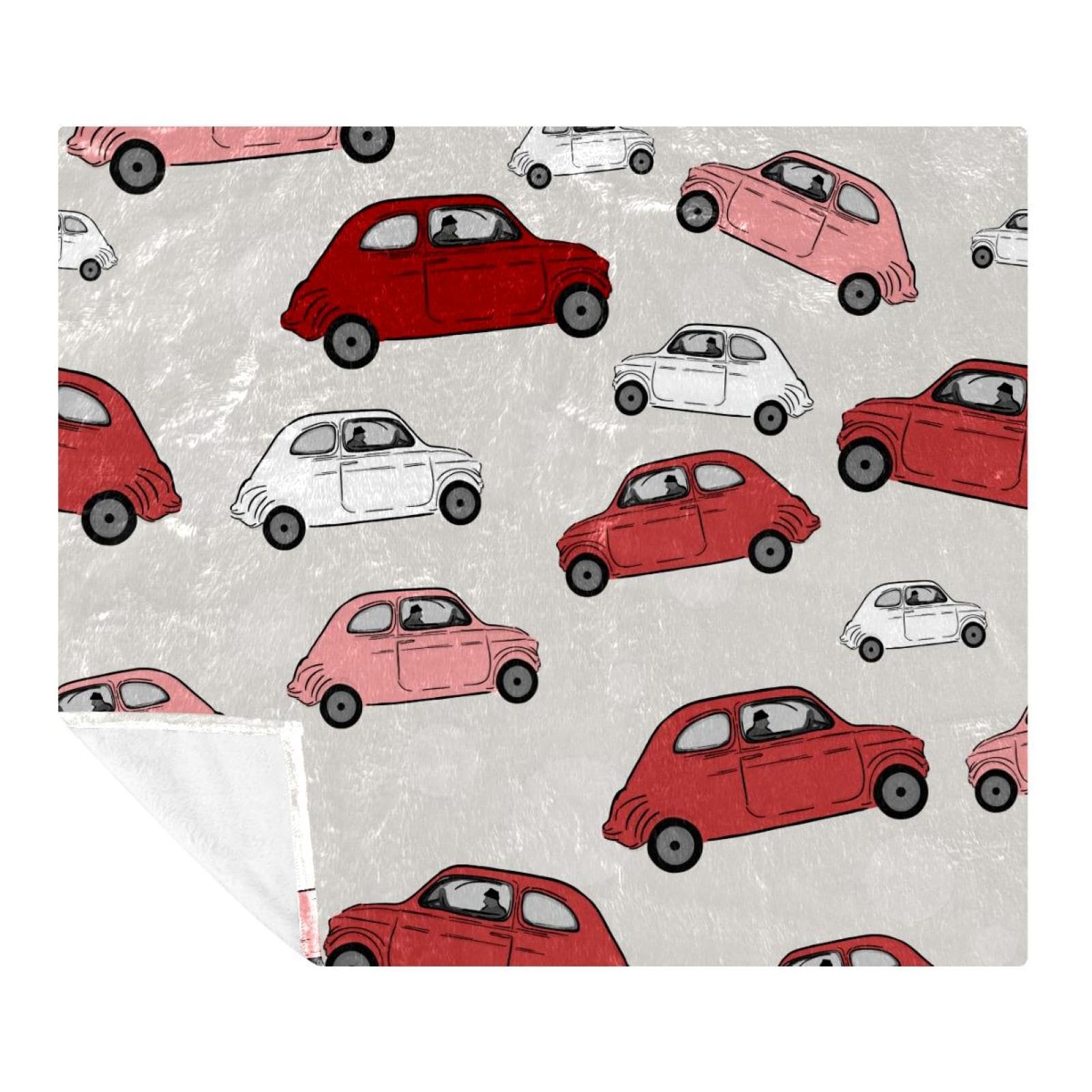 Couverture polaire en microfibre douce et legere pour lit et canape rouge 150x200