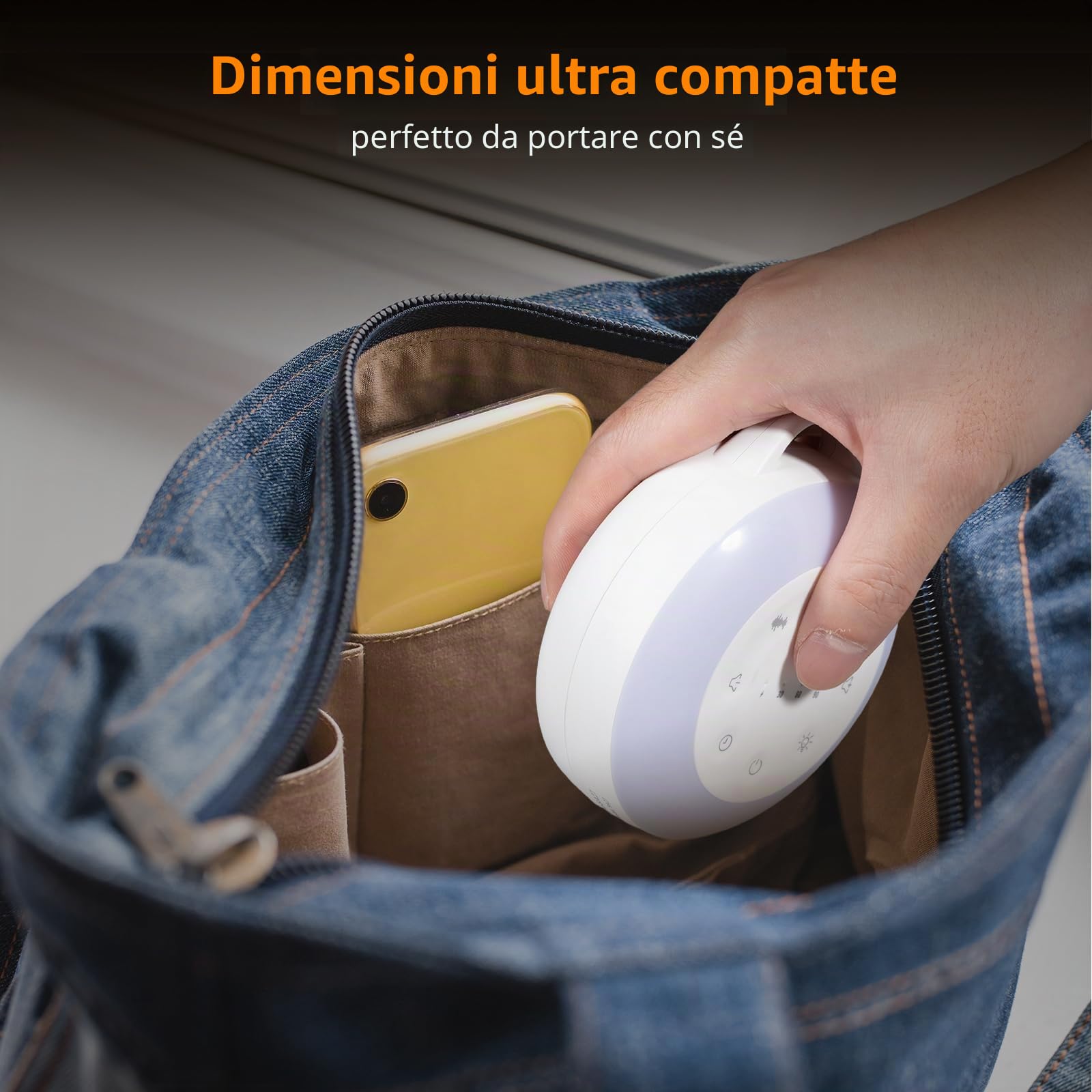 Carehabi Rumori Bianchi per Neonato Macchina Rumore Bianco con 24 Suoni Lenitivi Luce Notturna Neonato con Timer di Luce Notturna e Funzione Memoria con Musica per Dormire per Bambini e Adulti