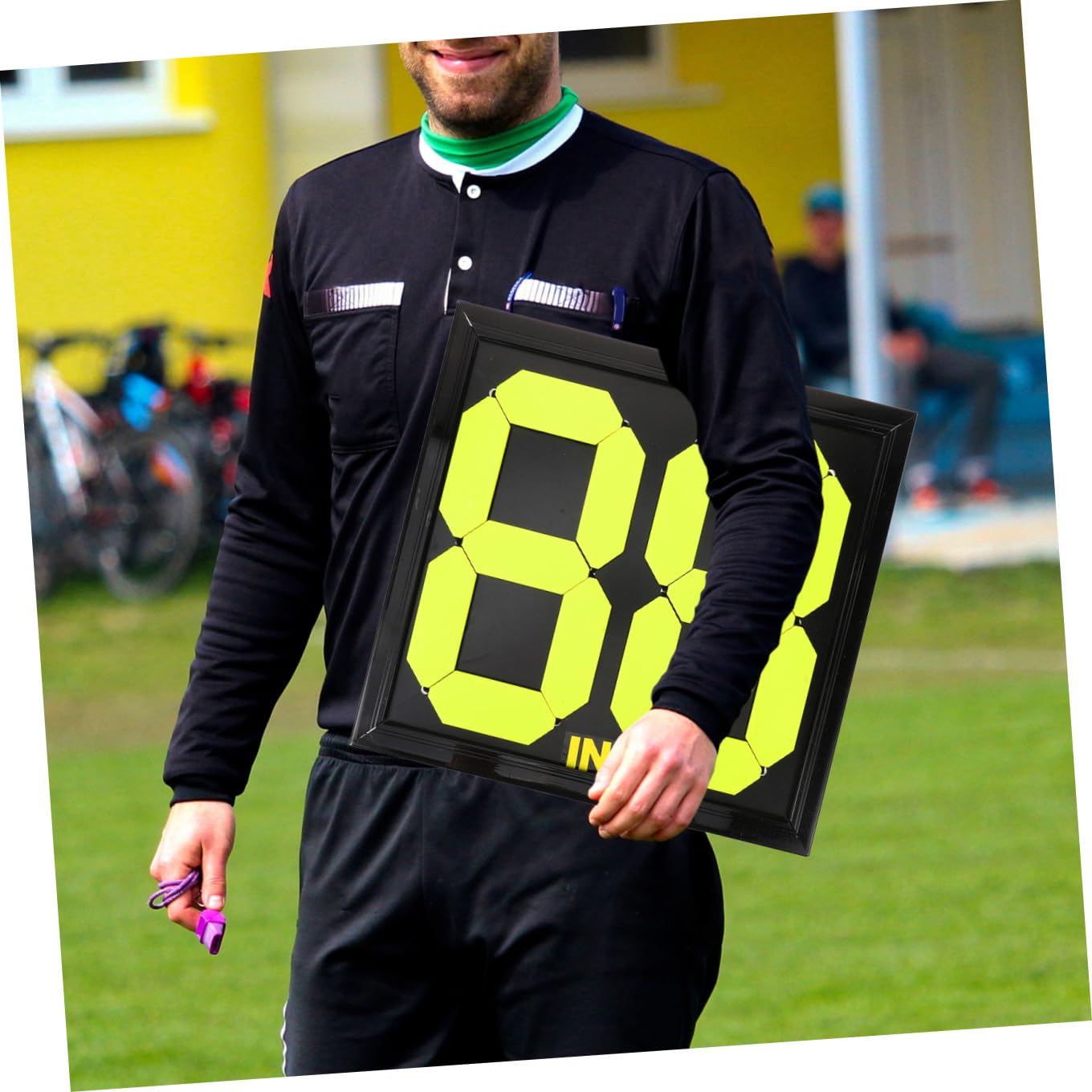 Carte de Remplacement Football Manuelle pour Arbitres, Panneau Numéroté | Pp Compact, Changement Rapide des Joueurs, Visibilité Claire, pour Matchs Football et Volleyball