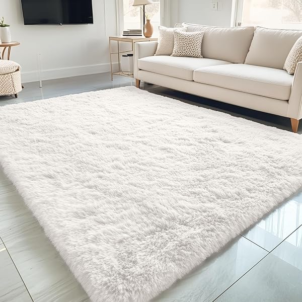 Machine Washable Fluffy Shag Rug