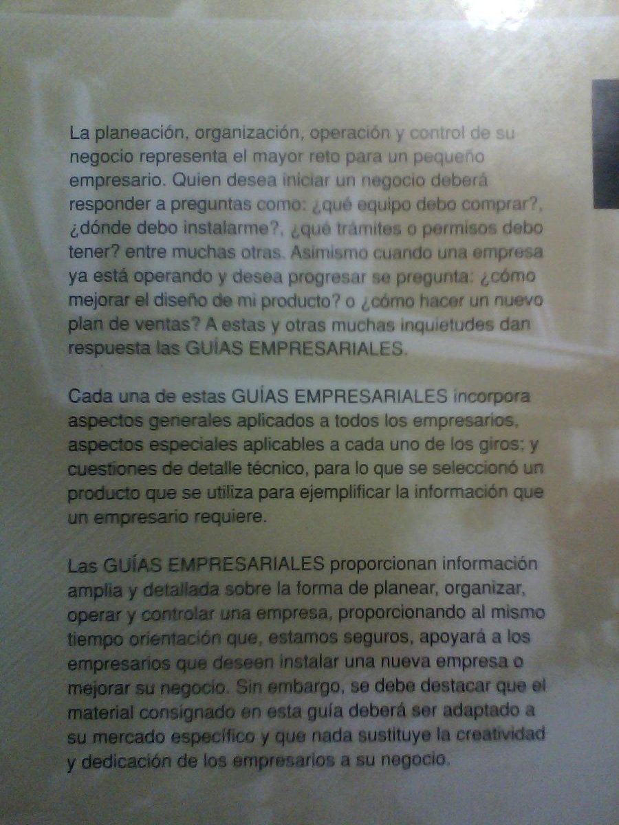 Guias empresariales/ Business Guides: Paileria/ Pan