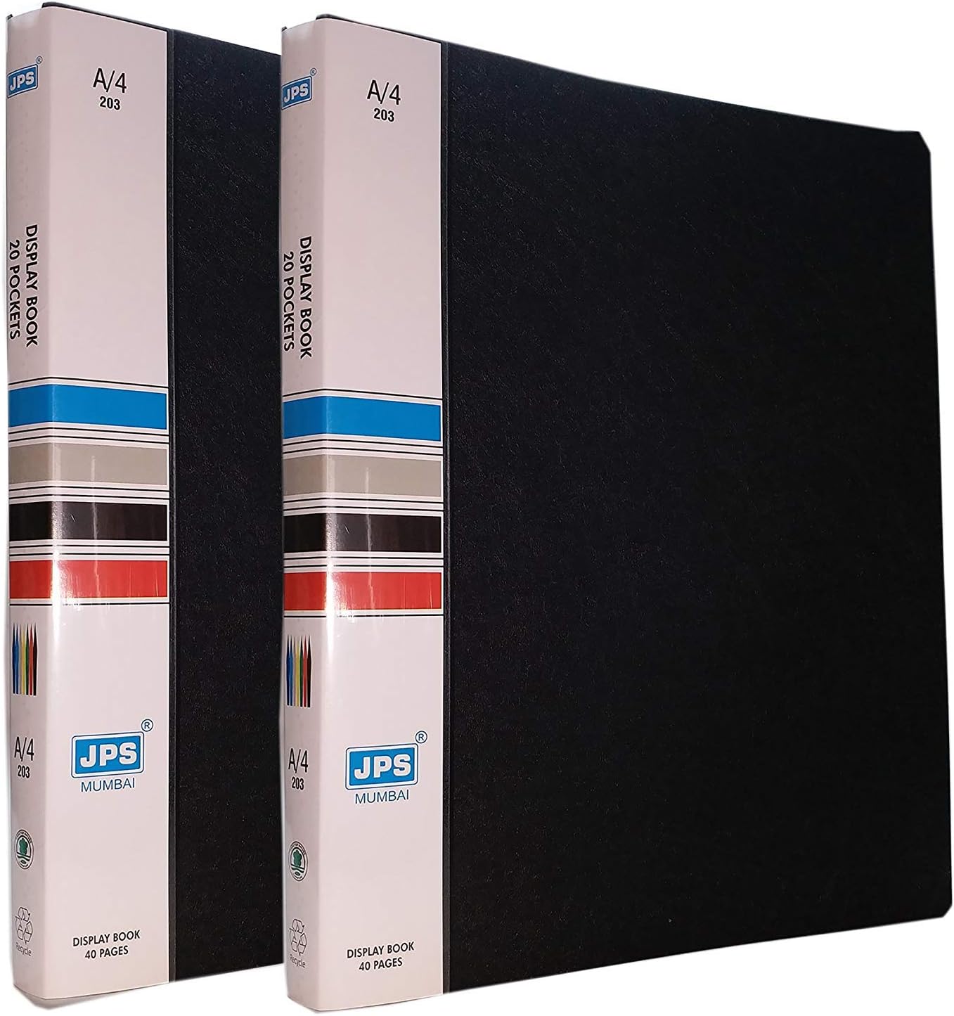 DishanKart A4 Size Display Book Presentation File - 40 Pockets (2 Pack)