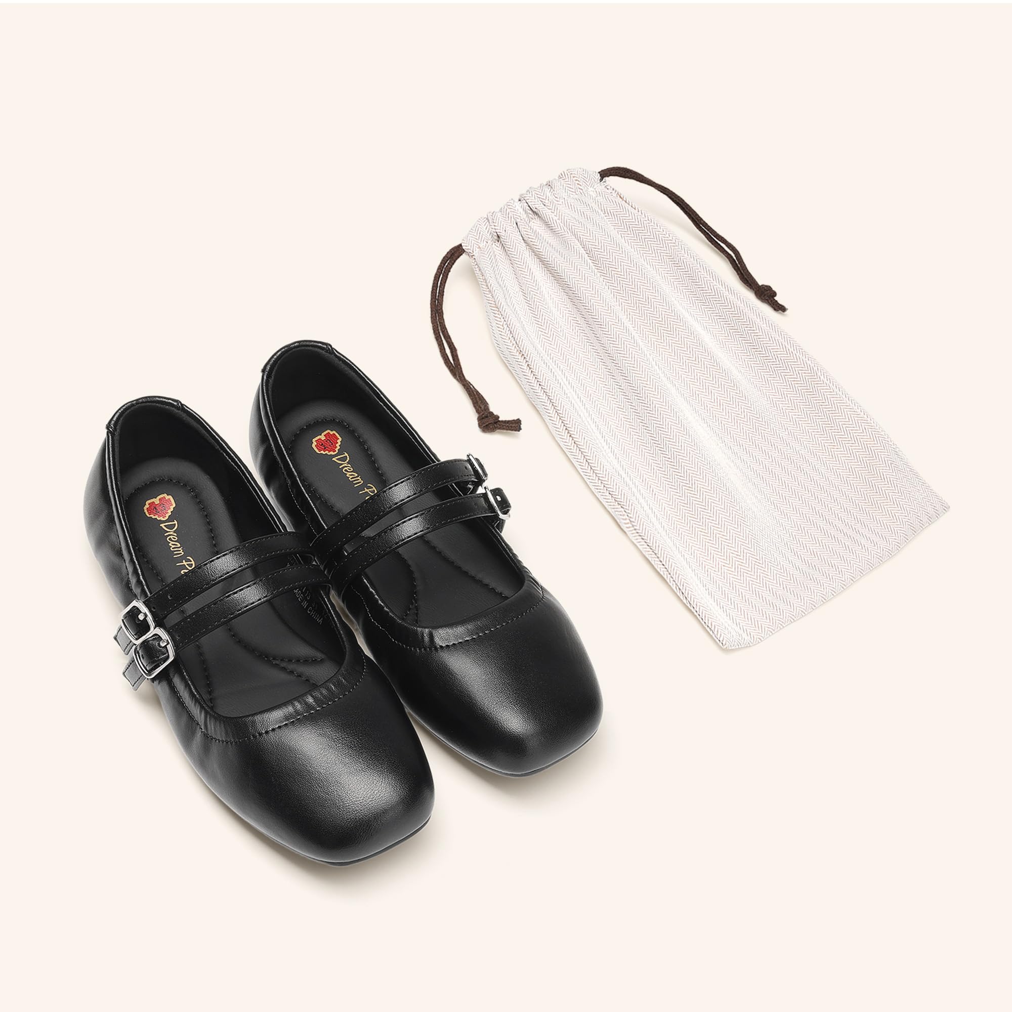 DREAM PAIRS Zapatos de vestir para niñas, zapatos de ballet Mary Jane para bodas y fiestas